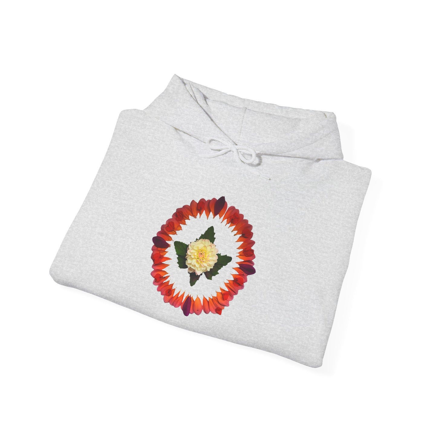 Ethically Grown Cotton Hoody (Summer Dahlias)