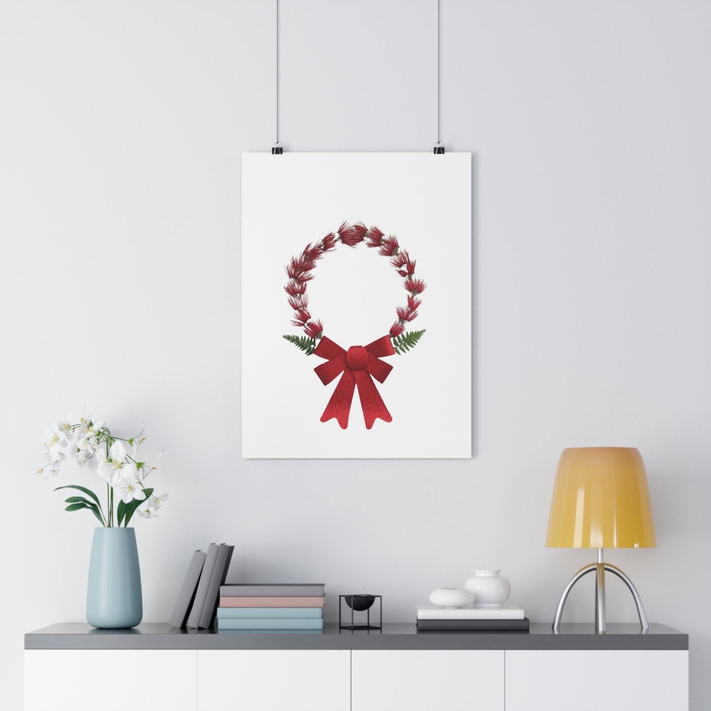 Mandala Poster (Christmas Wreath)