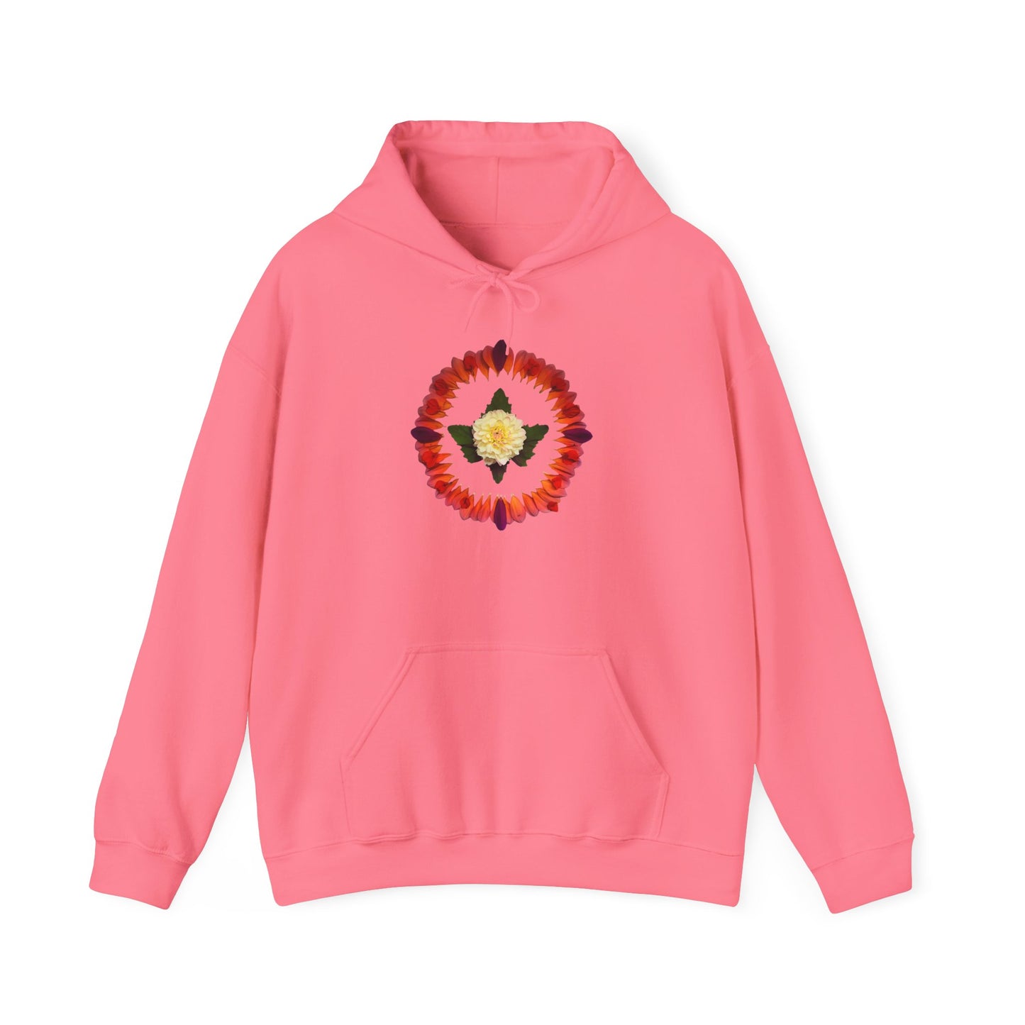 Ethically Grown Cotton Hoody (Summer Dahlias)