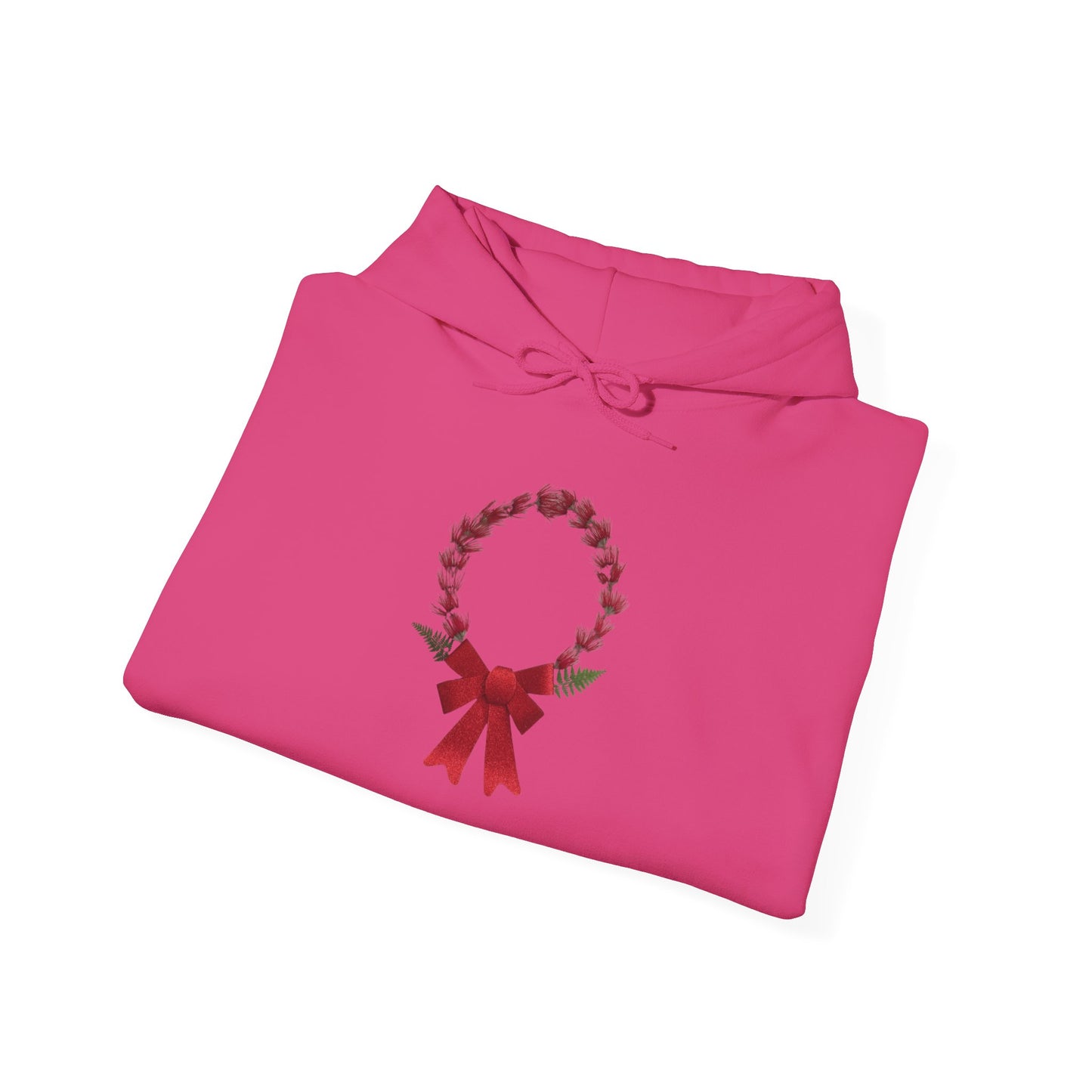Ethically Grown Cotton Hoody (Christmas Wreath)