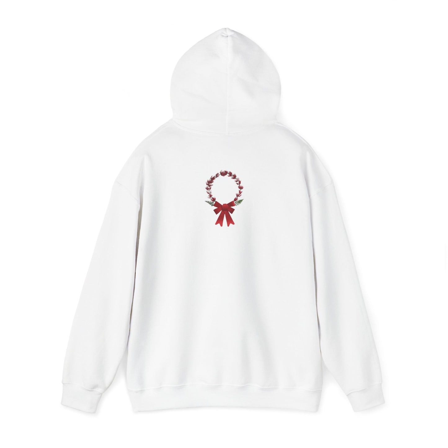Ethically Grown Cotton Hoody (Christmas Wreath)