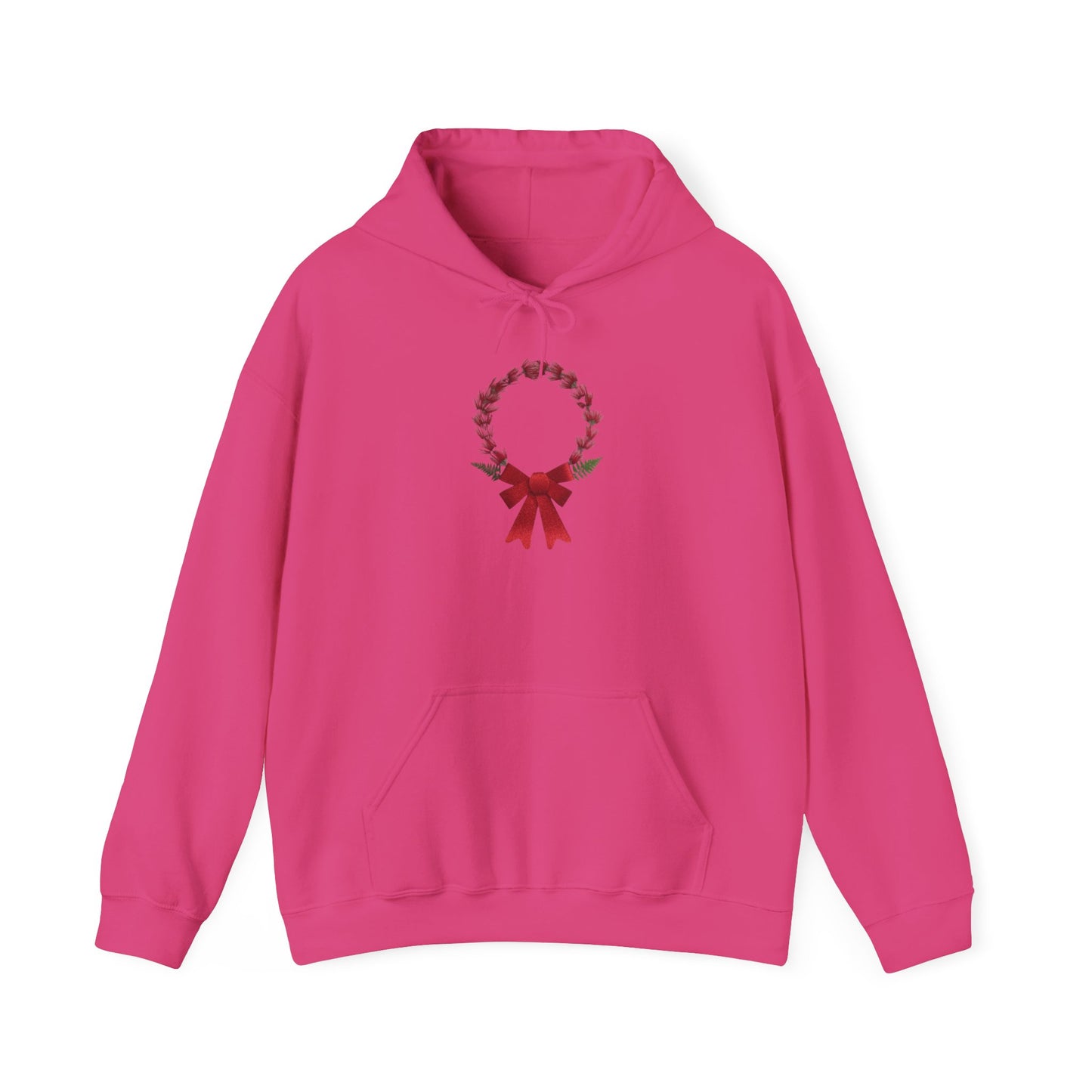 Ethically Grown Cotton Hoody (Christmas Wreath)
