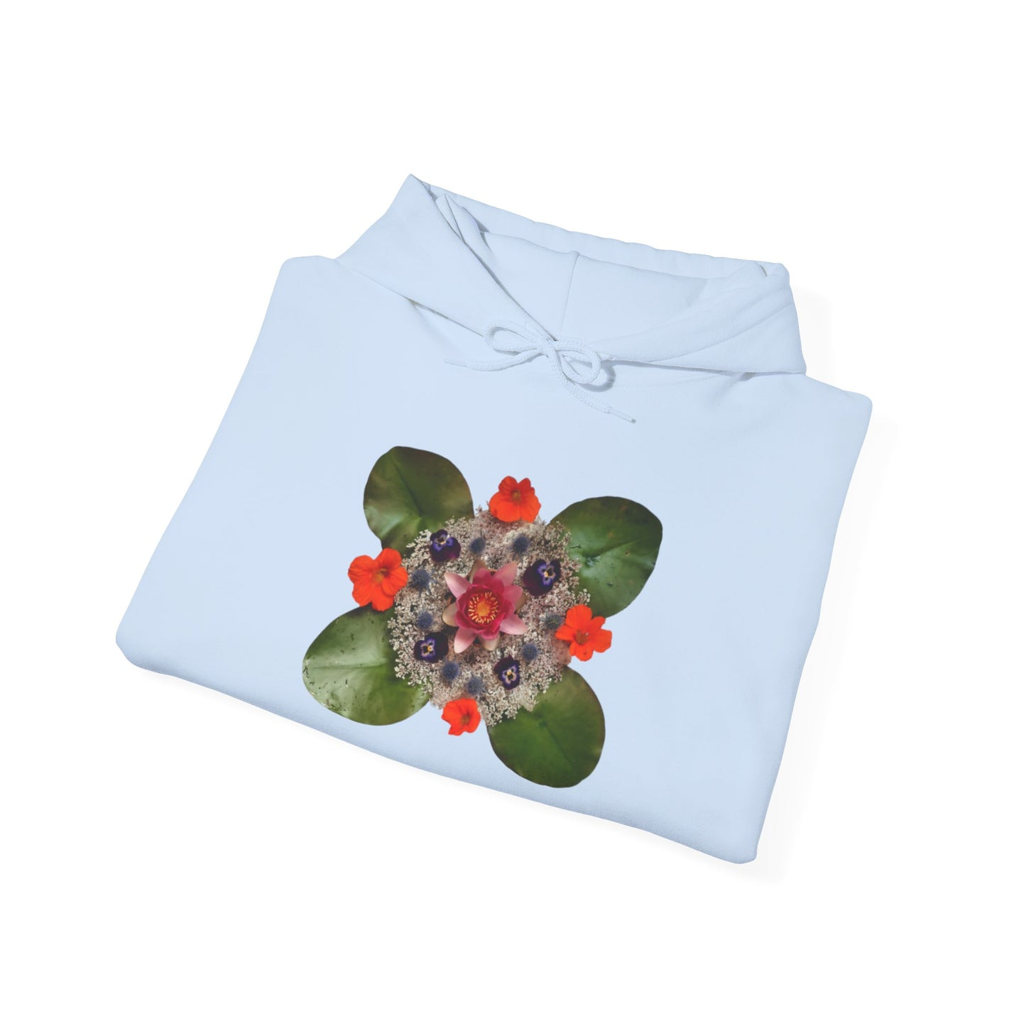 Ethically Grown Cotton Hoody (Water Lily)