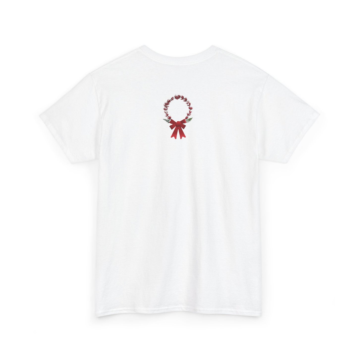 Heavy Cotton T-Shirt (Christmas Wreath)
