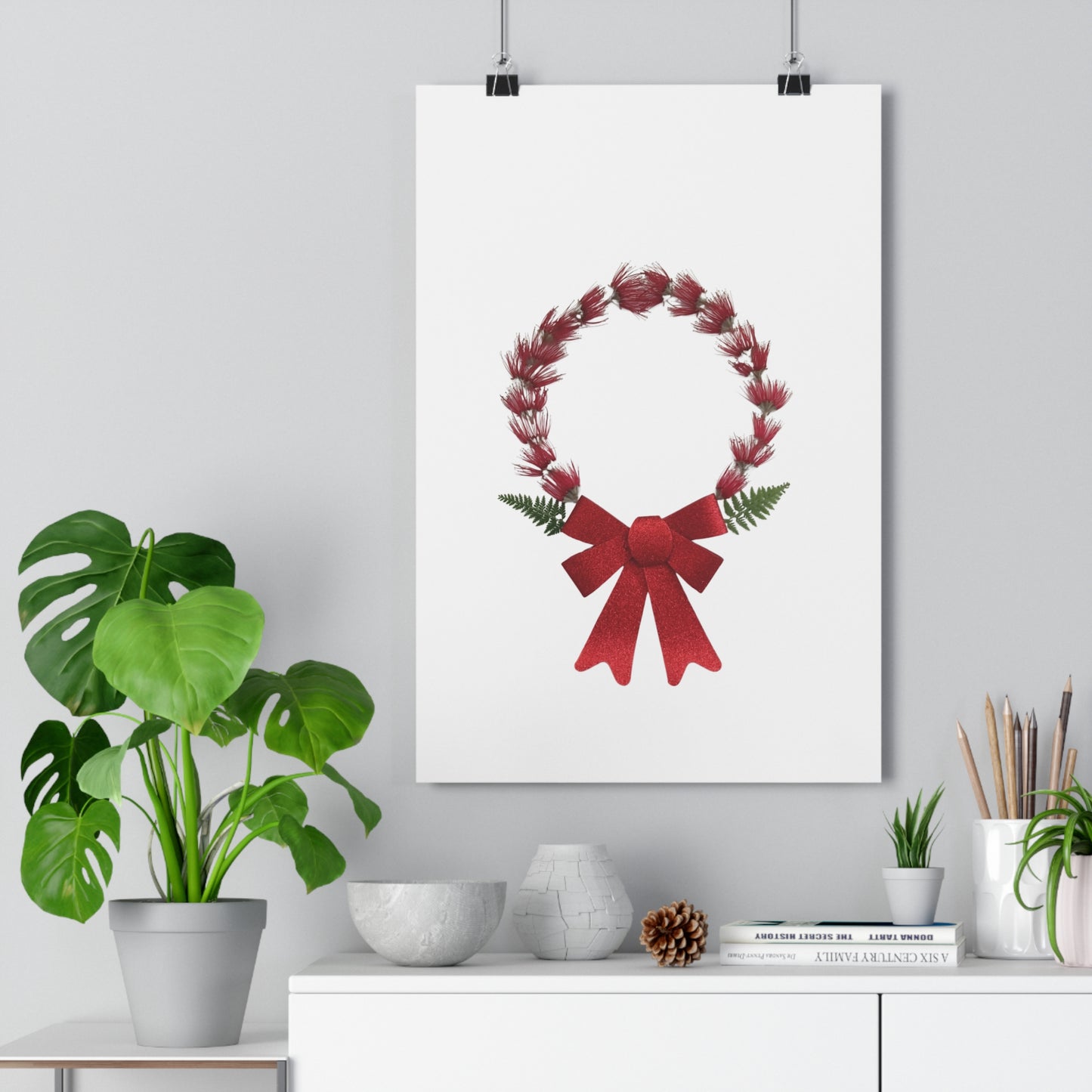 Mandala Poster (Christmas Wreath)