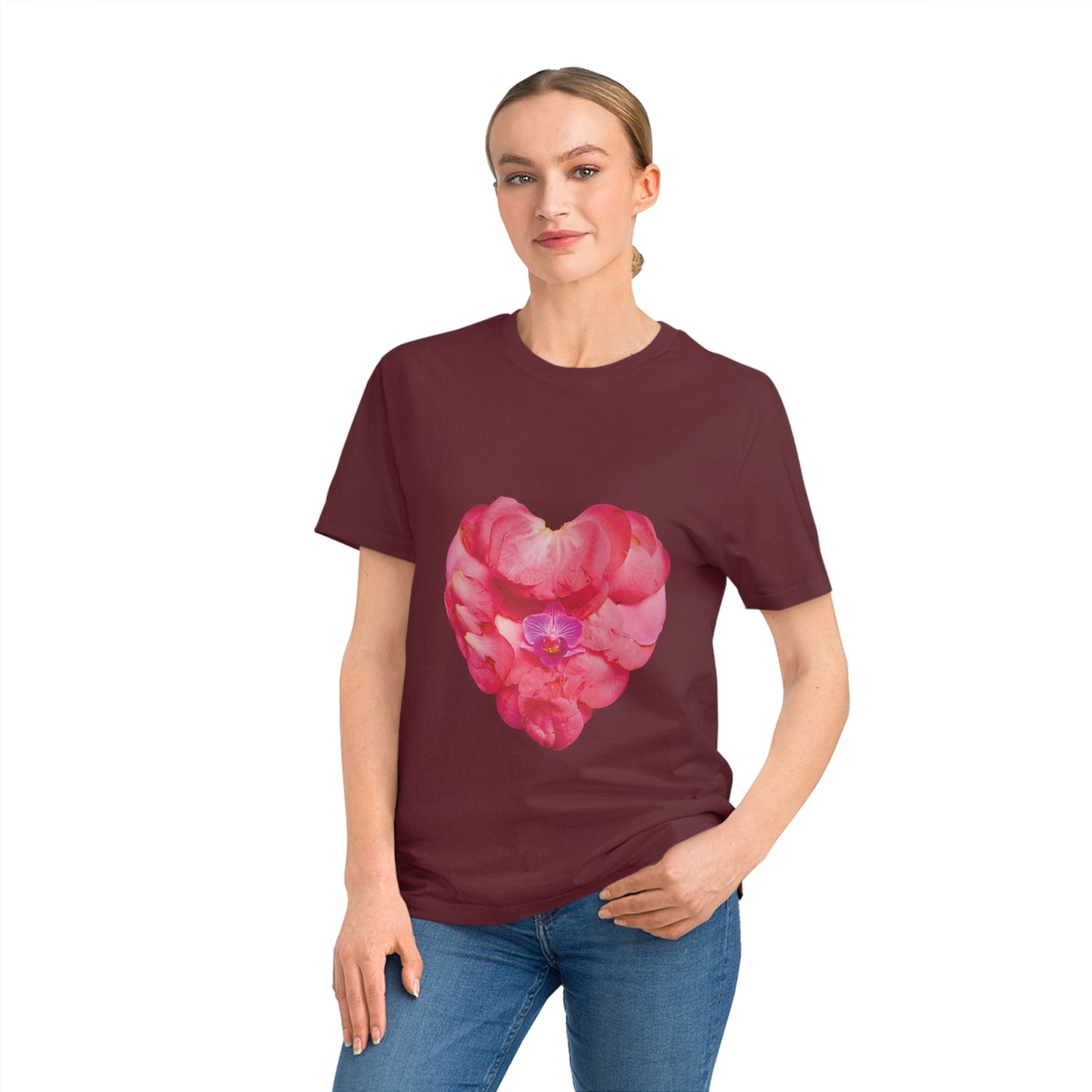 Unisex Mandala T-Shirt (Pink Camellia)
