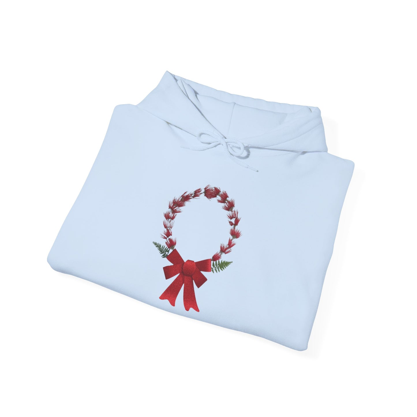 Ethically Grown Cotton Hoody (Christmas Wreath)