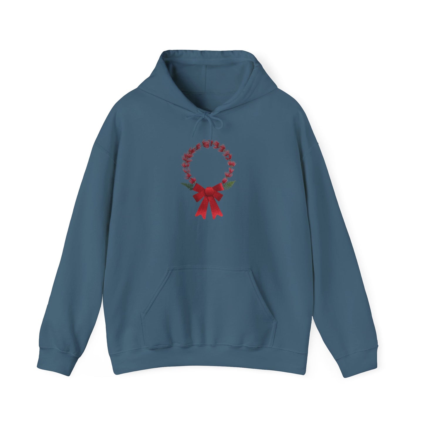 Ethically Grown Cotton Hoody (Christmas Wreath)