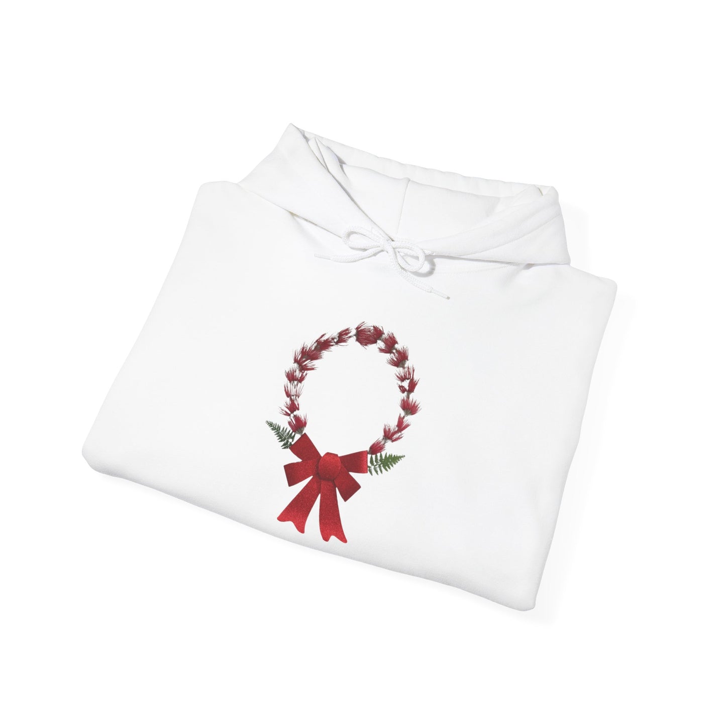Ethically Grown Cotton Hoody (Christmas Wreath)