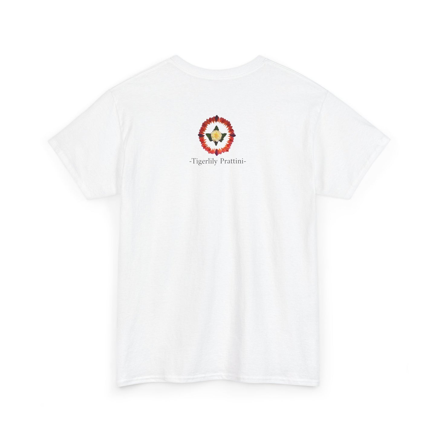 Heavy Cotton T-Shirt (Summer Dahlias)