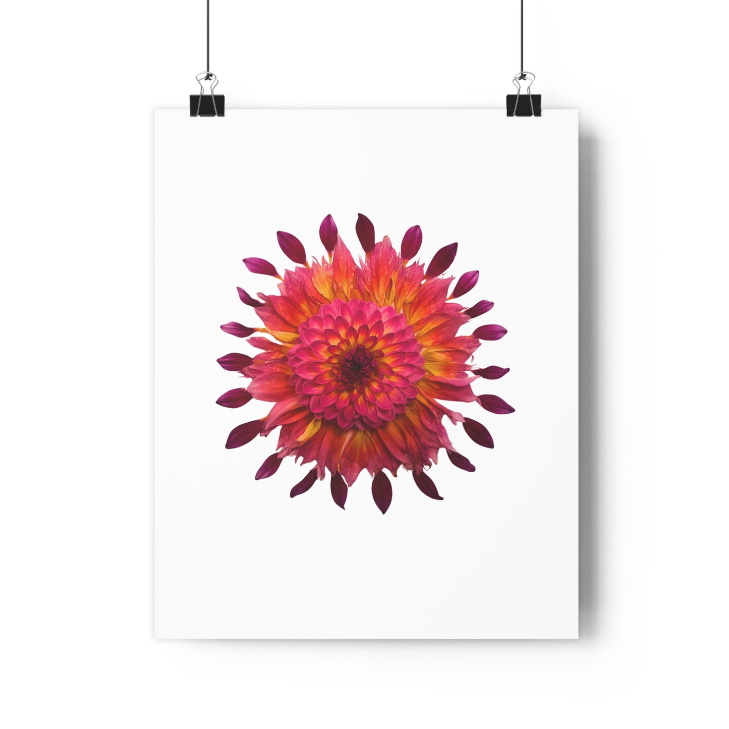 Mandala Poster (Dahlia Extravaganza)