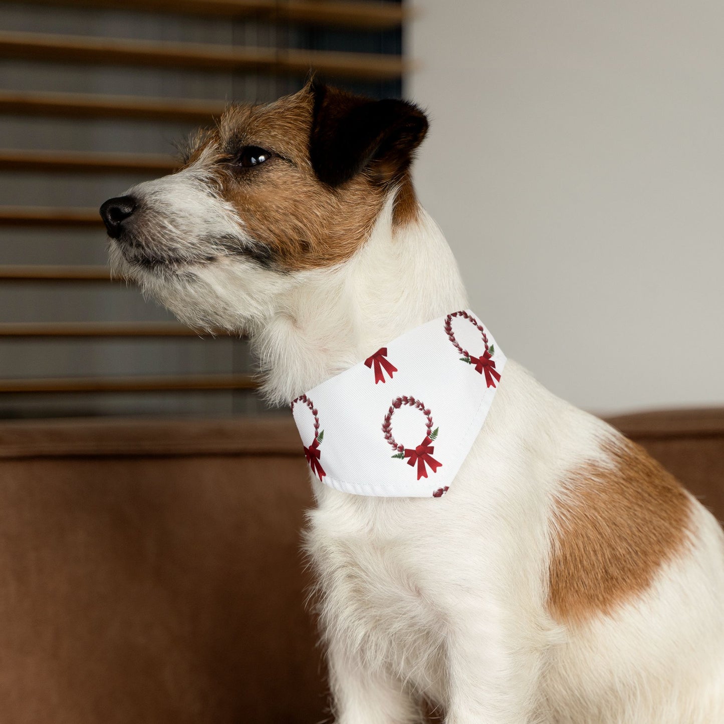 Pet Bandana Collar (Christmas Wreath)
