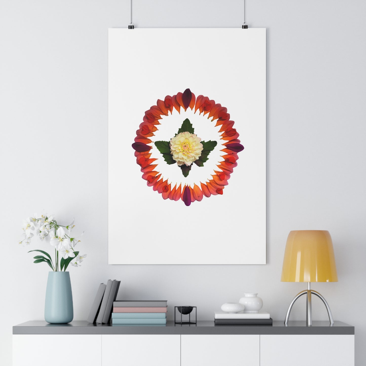 Mandala Poster (Summer Dahlias)