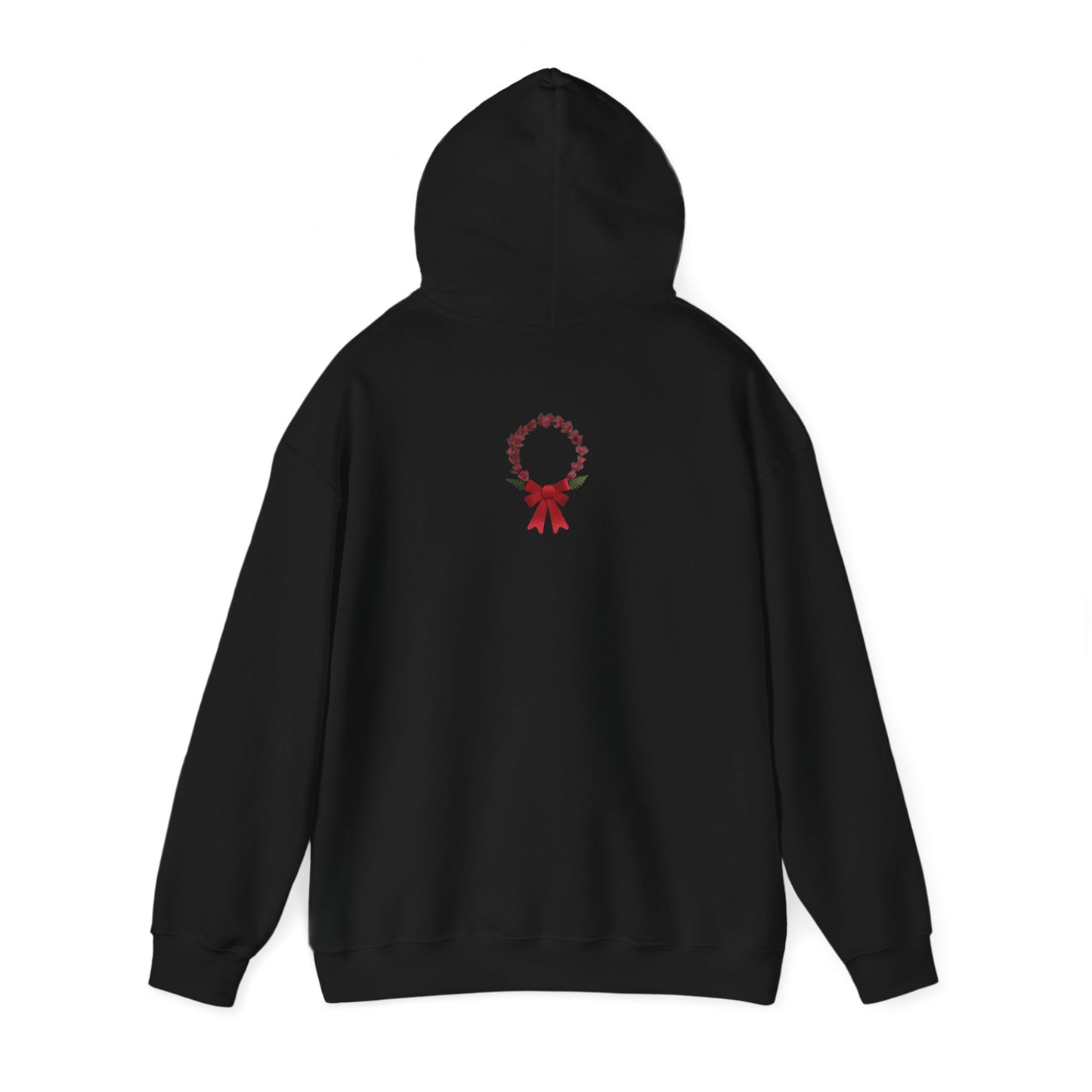 Ethically Grown Cotton Hoody (Christmas Wreath)