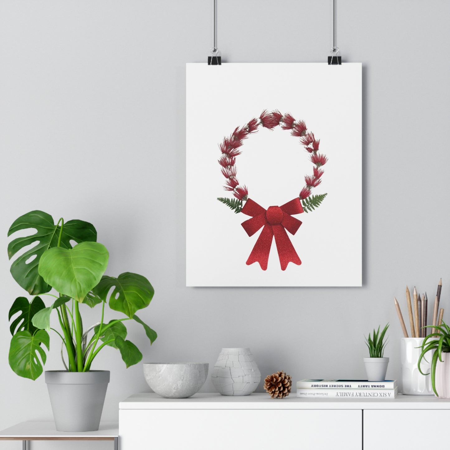 Mandala Poster (Christmas Wreath)