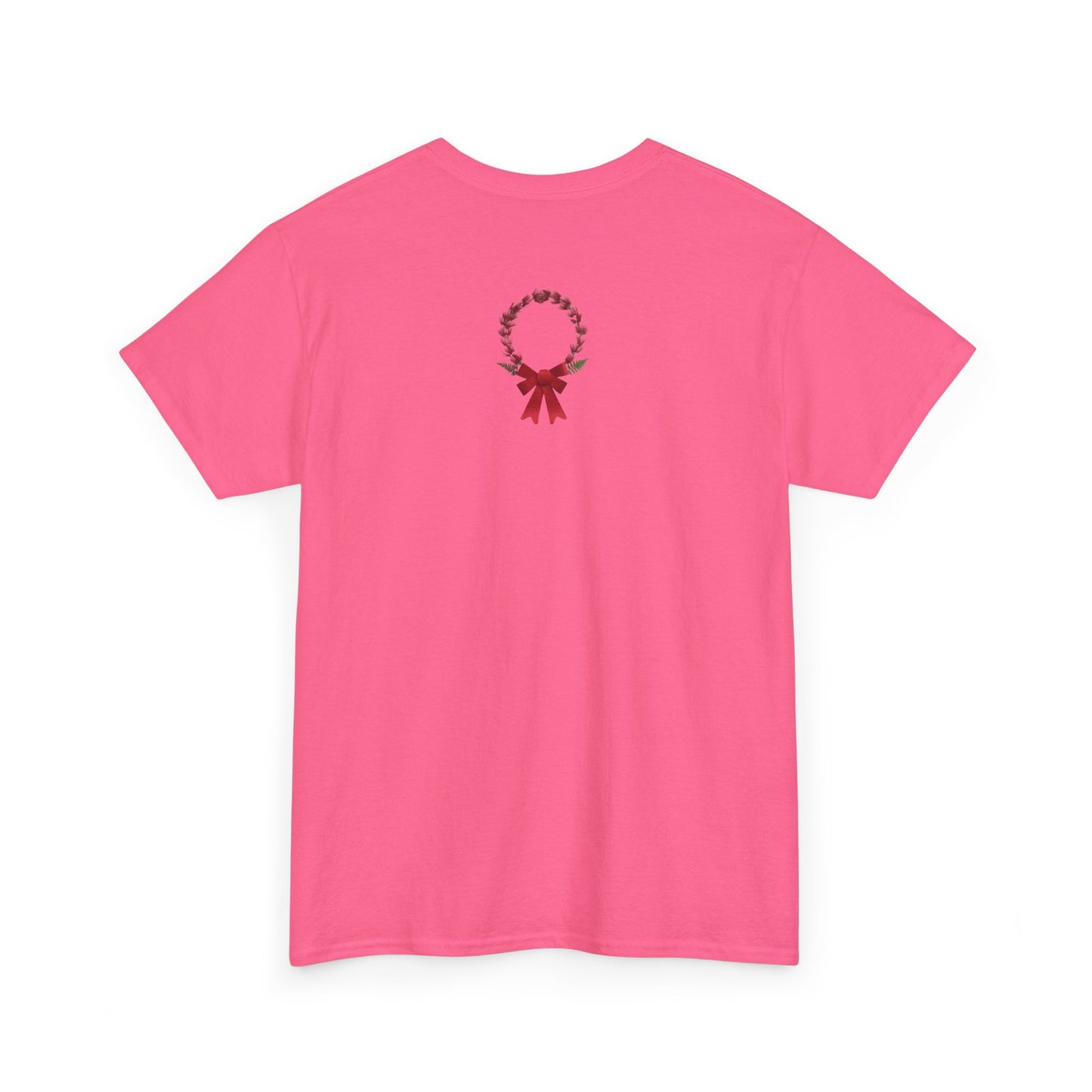 Heavy Cotton T-Shirt (Christmas Wreath)