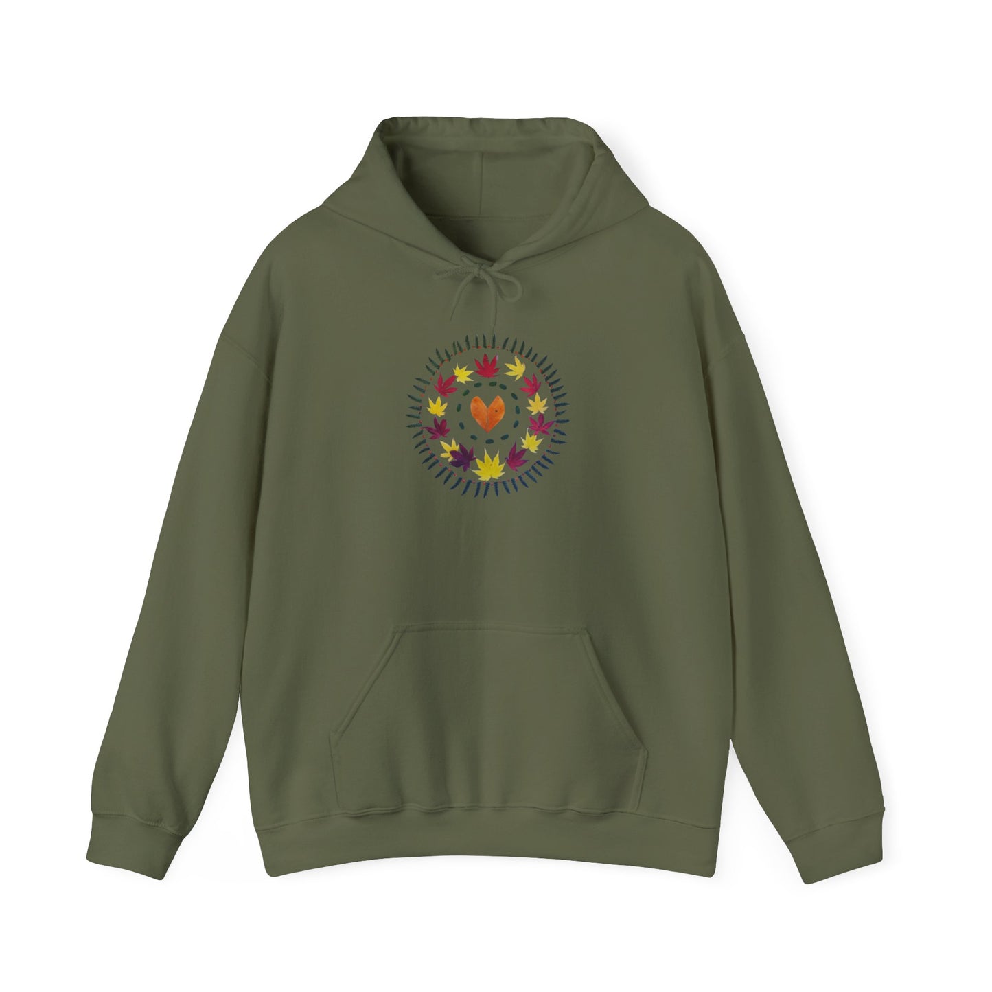 Ethically Grown Cotton Hoody (Autumn Leaves)