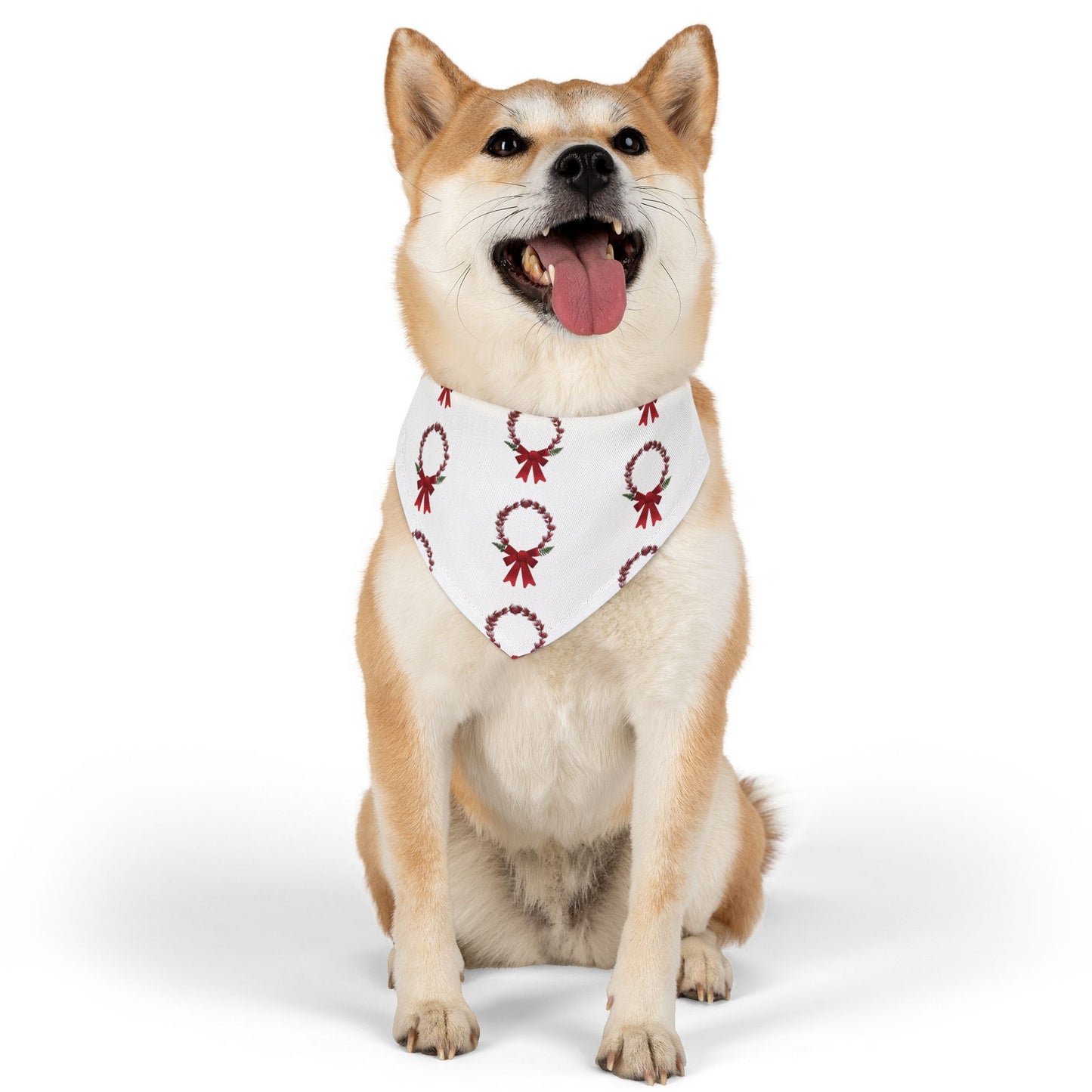 Pet Bandana Collar (Christmas Wreath)