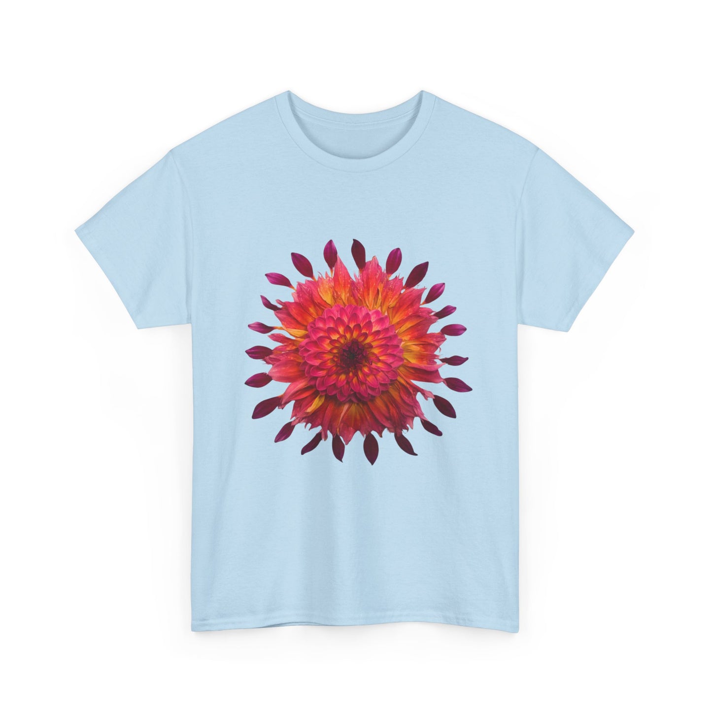 Heavy Cotton T-Shirt (Dahlia Extravaganza)