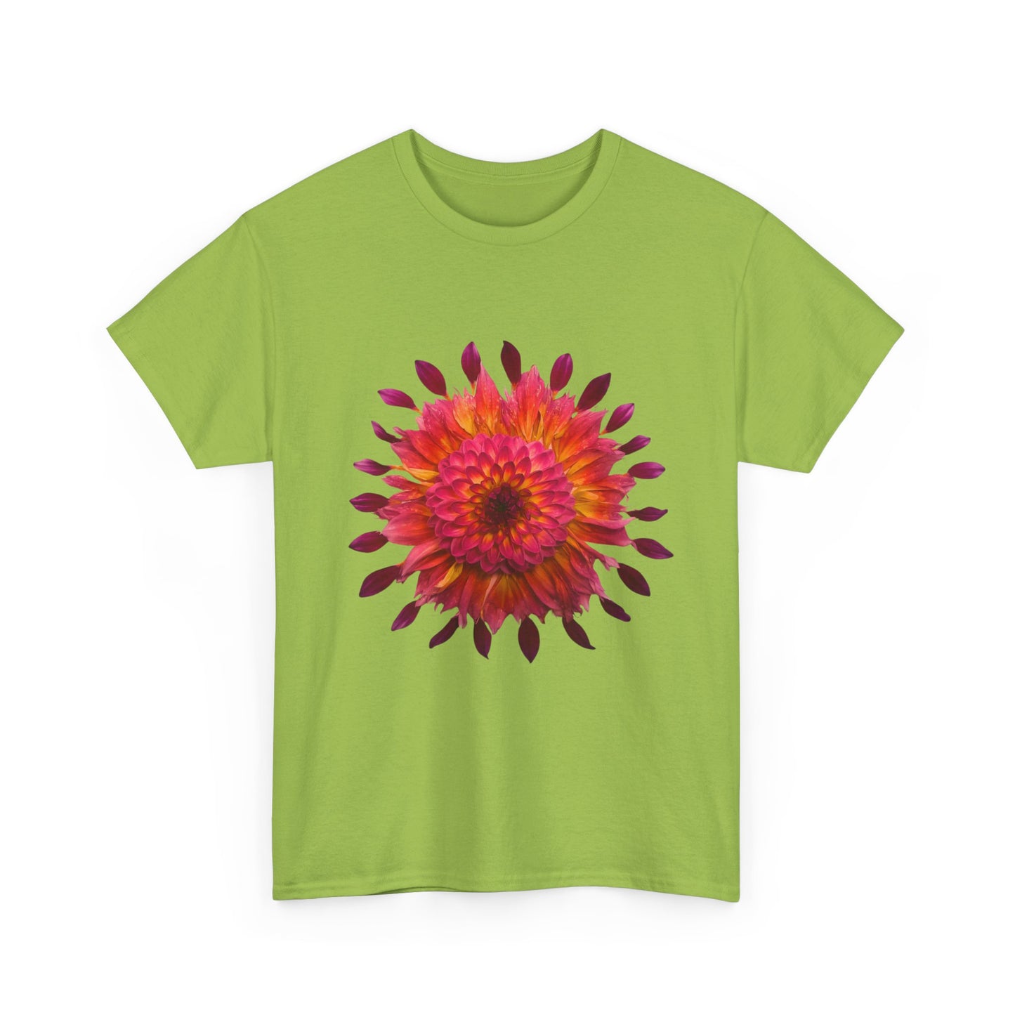 Heavy Cotton T-Shirt (Dahlia Extravaganza)
