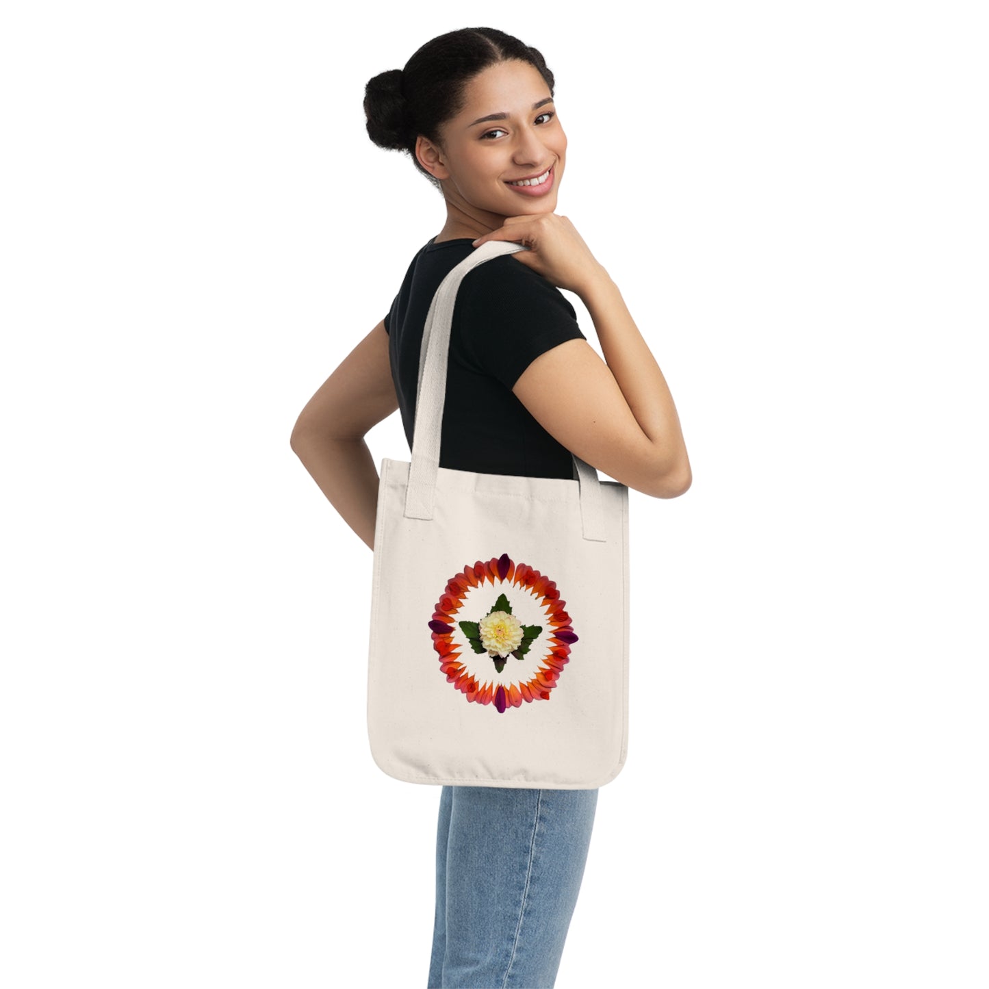 Organic Canvas Tote Bag (Magenta Spreen)