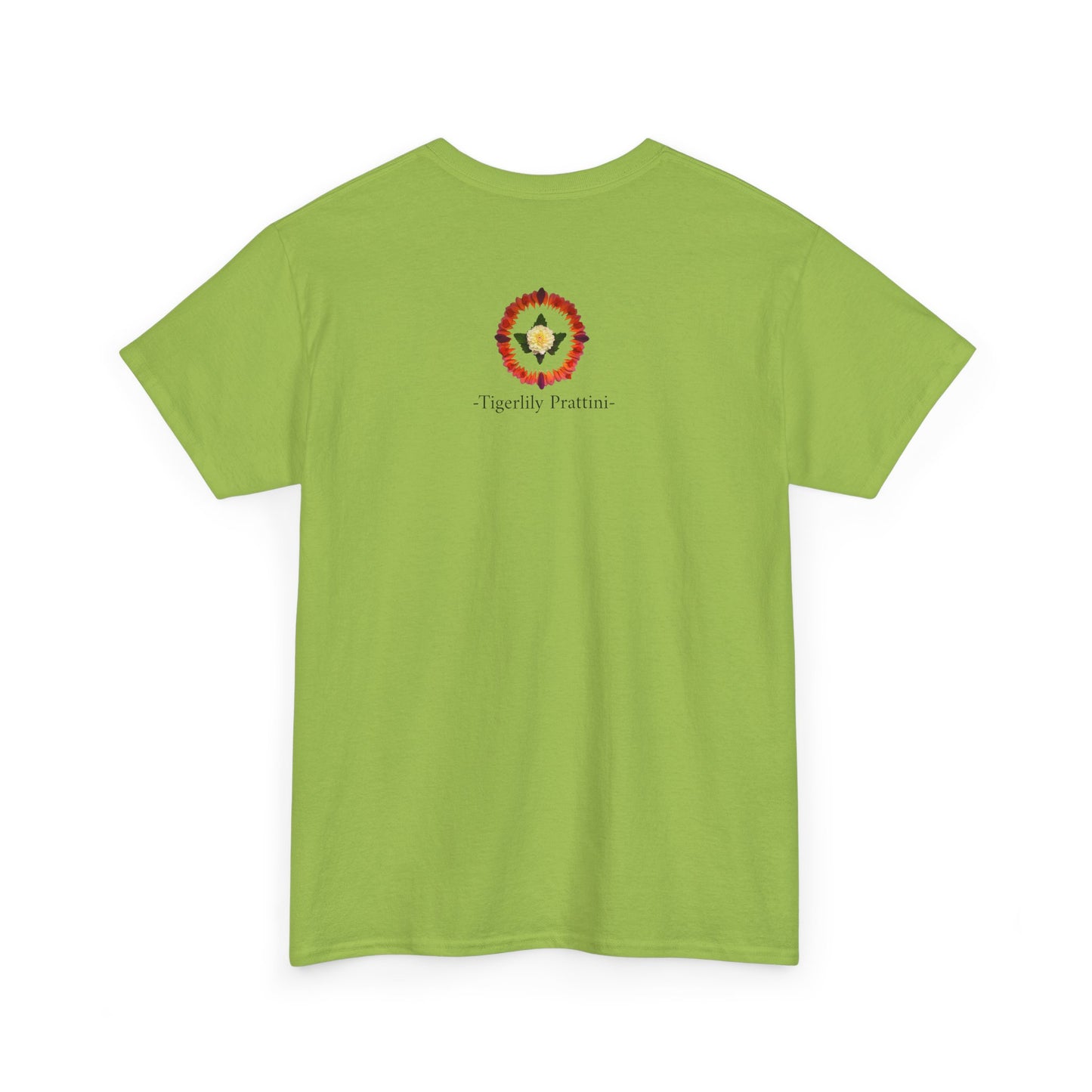 Heavy Cotton T-Shirt (Summer Dahlias)