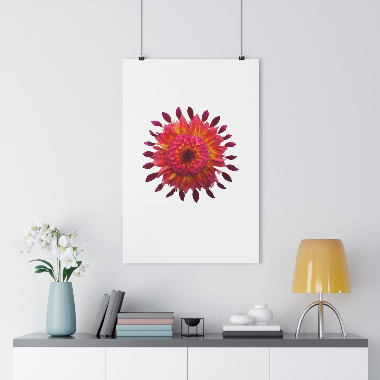 Mandala Poster (Dahlia Extravaganza)
