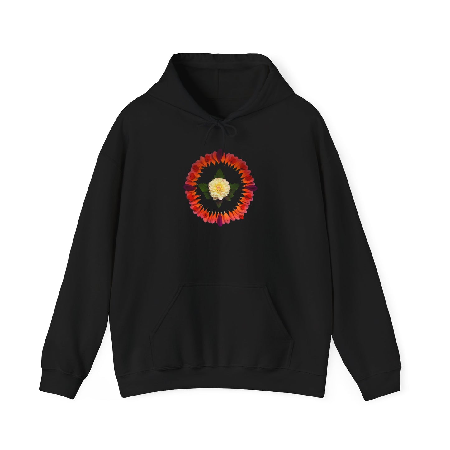 Ethically Grown Cotton Hoody (Summer Dahlias)