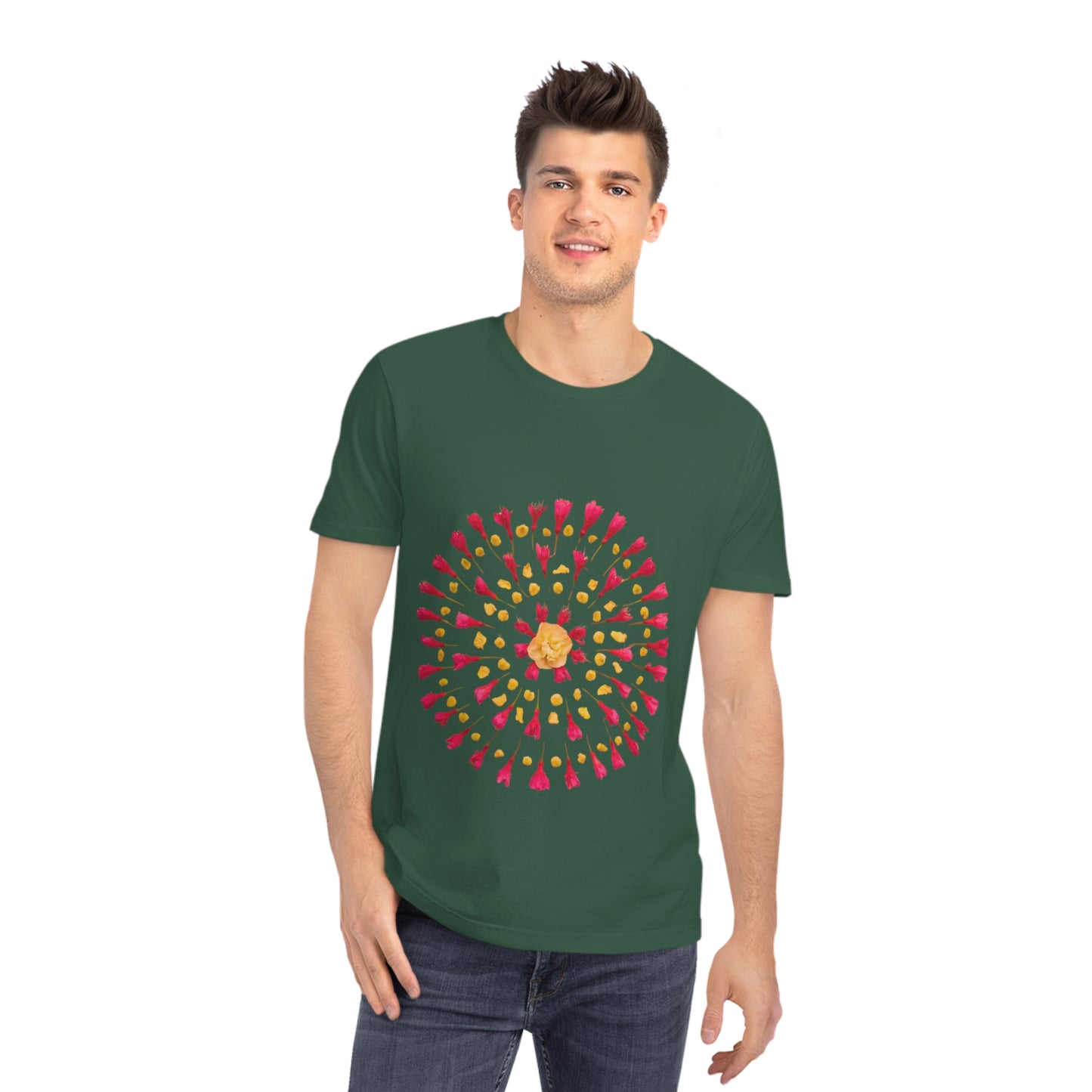 Unisex Mandala T-Shirt (Cherry Blossoms)