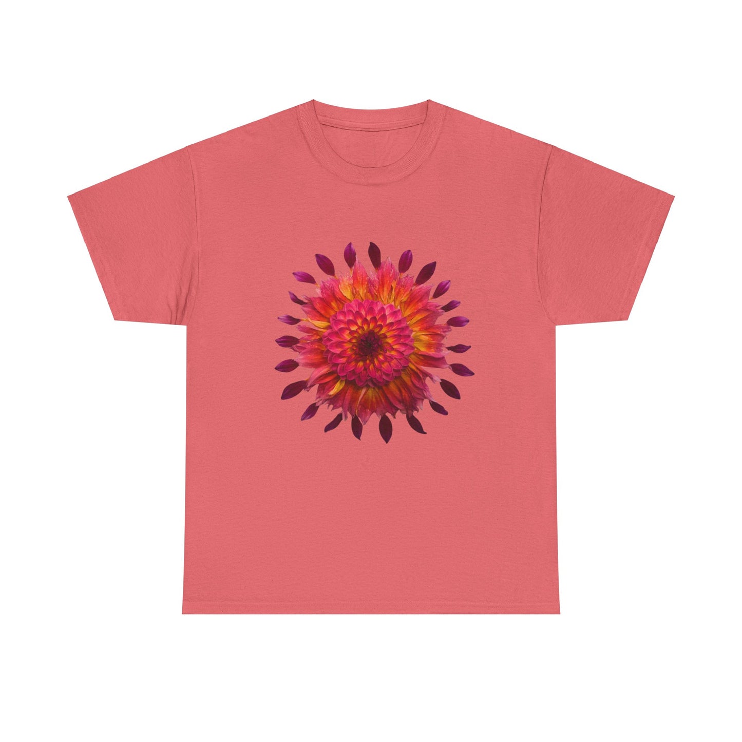 Heavy Cotton T-Shirt (Dahlia Extravaganza)