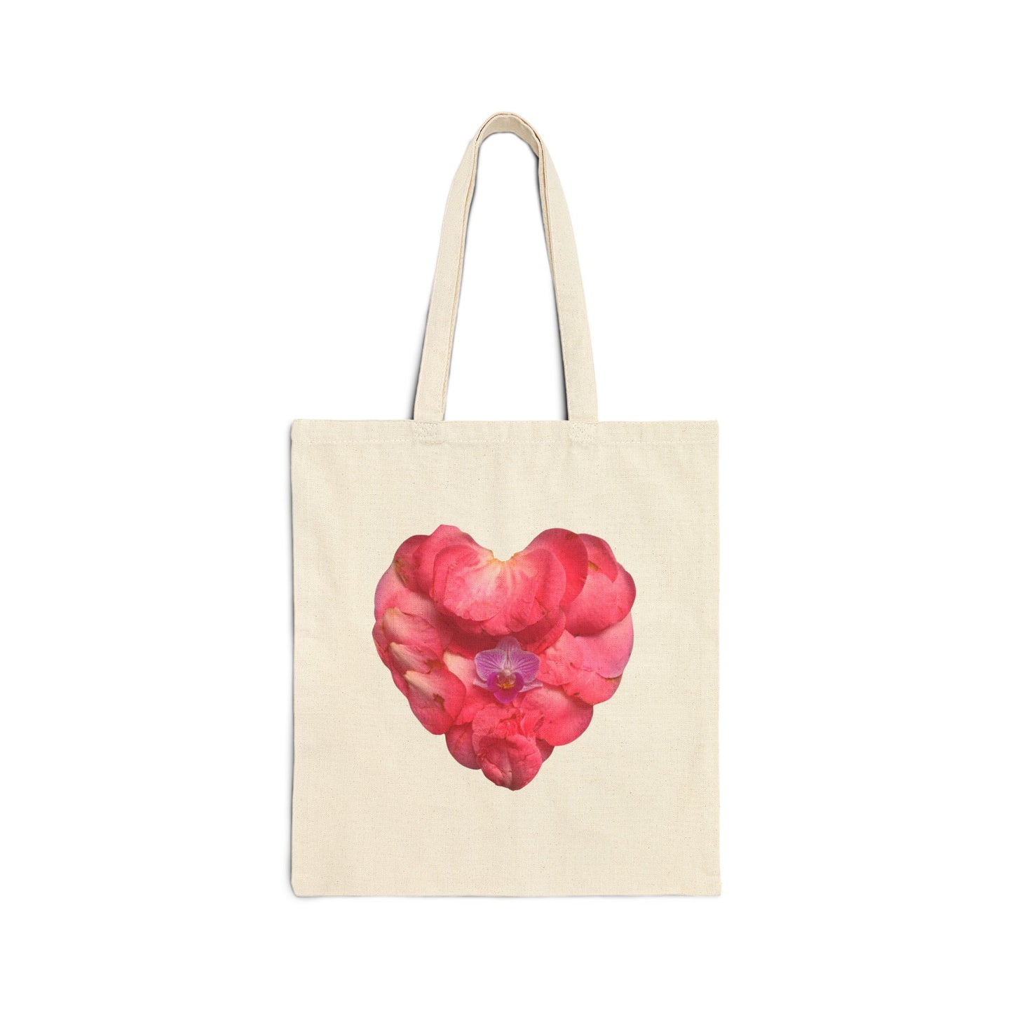 Canvas Tote Bag (Pink Camellia)
