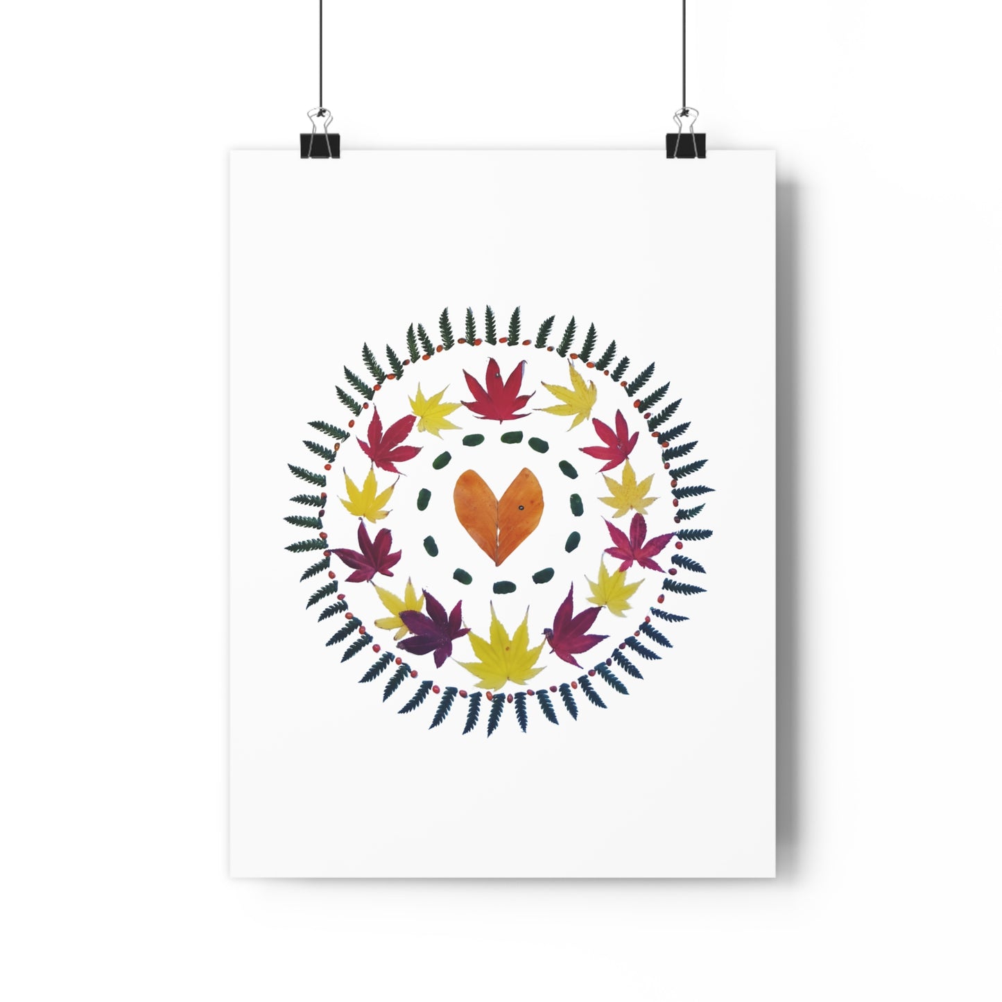 Mandala Poster (Autumn Leaves)