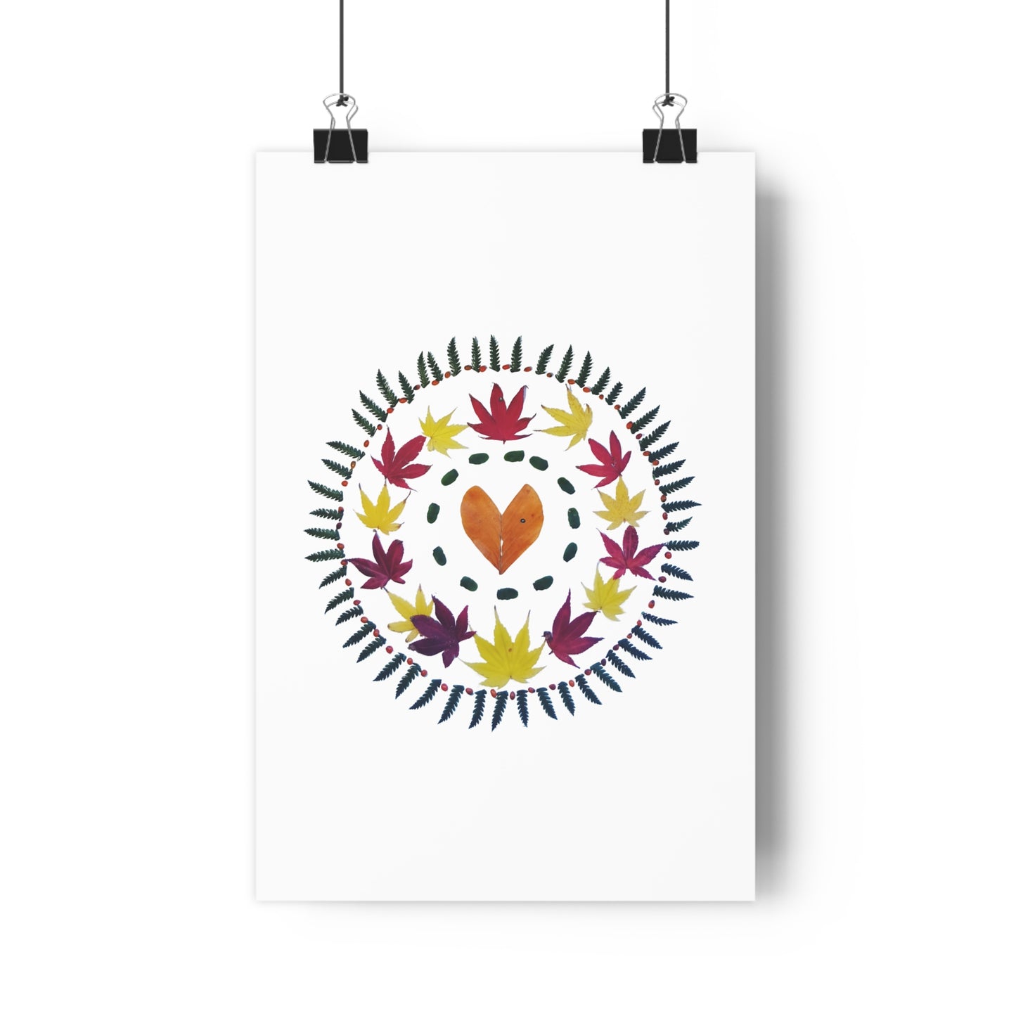Mandala Poster (Autumn Leaves)