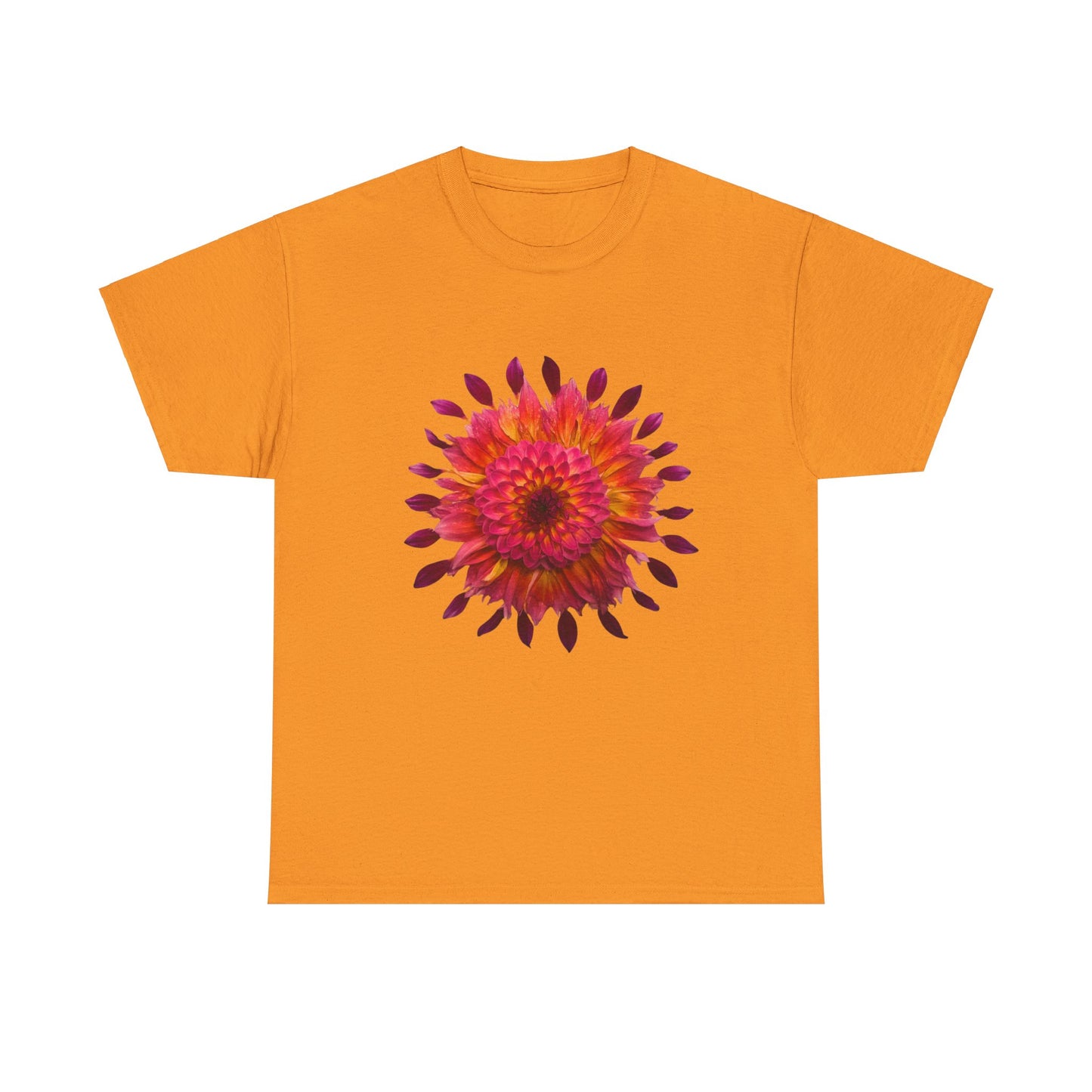 Heavy Cotton T-Shirt (Dahlia Extravaganza)