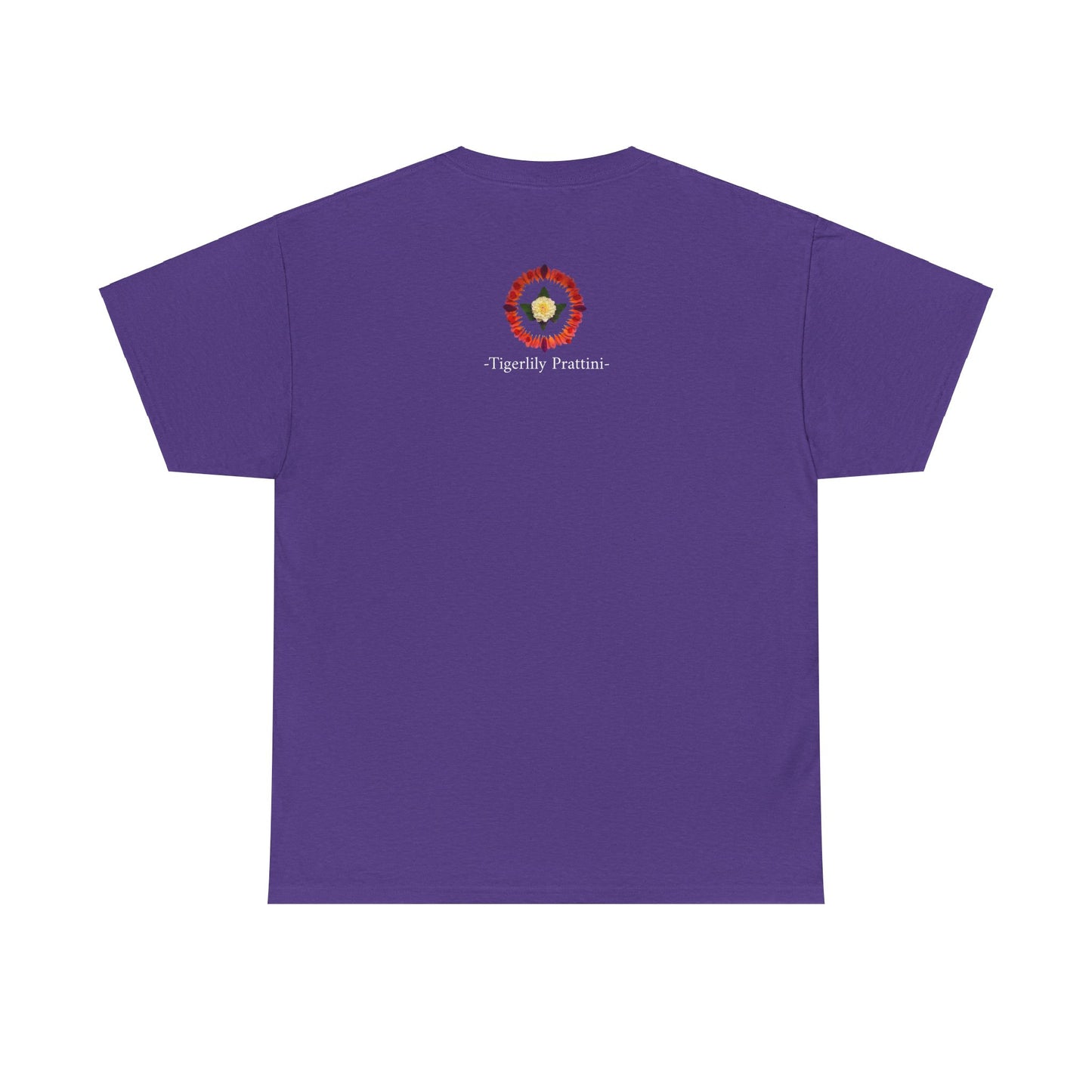 Heavy Cotton T-Shirt (Summer Dahlias)