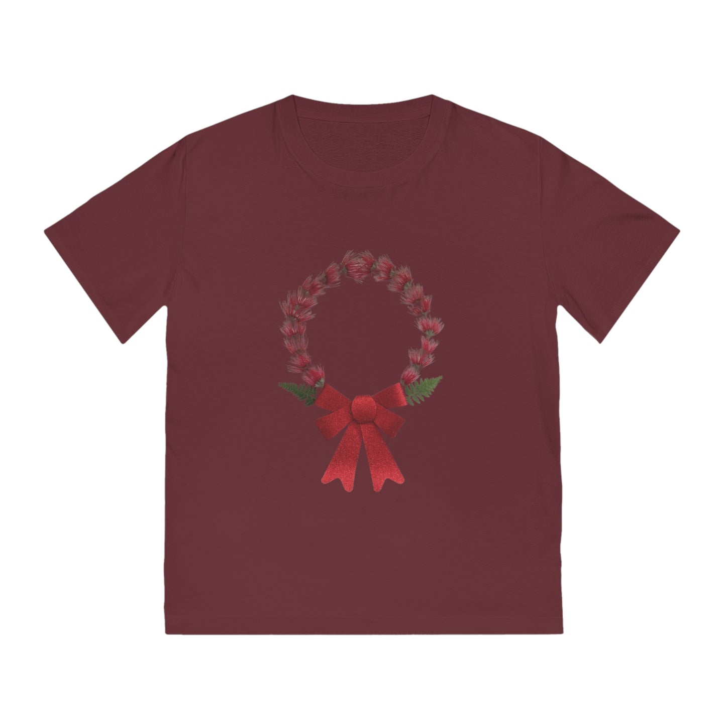 Unisex Mandala T-Shirt (Christmas Wreath)