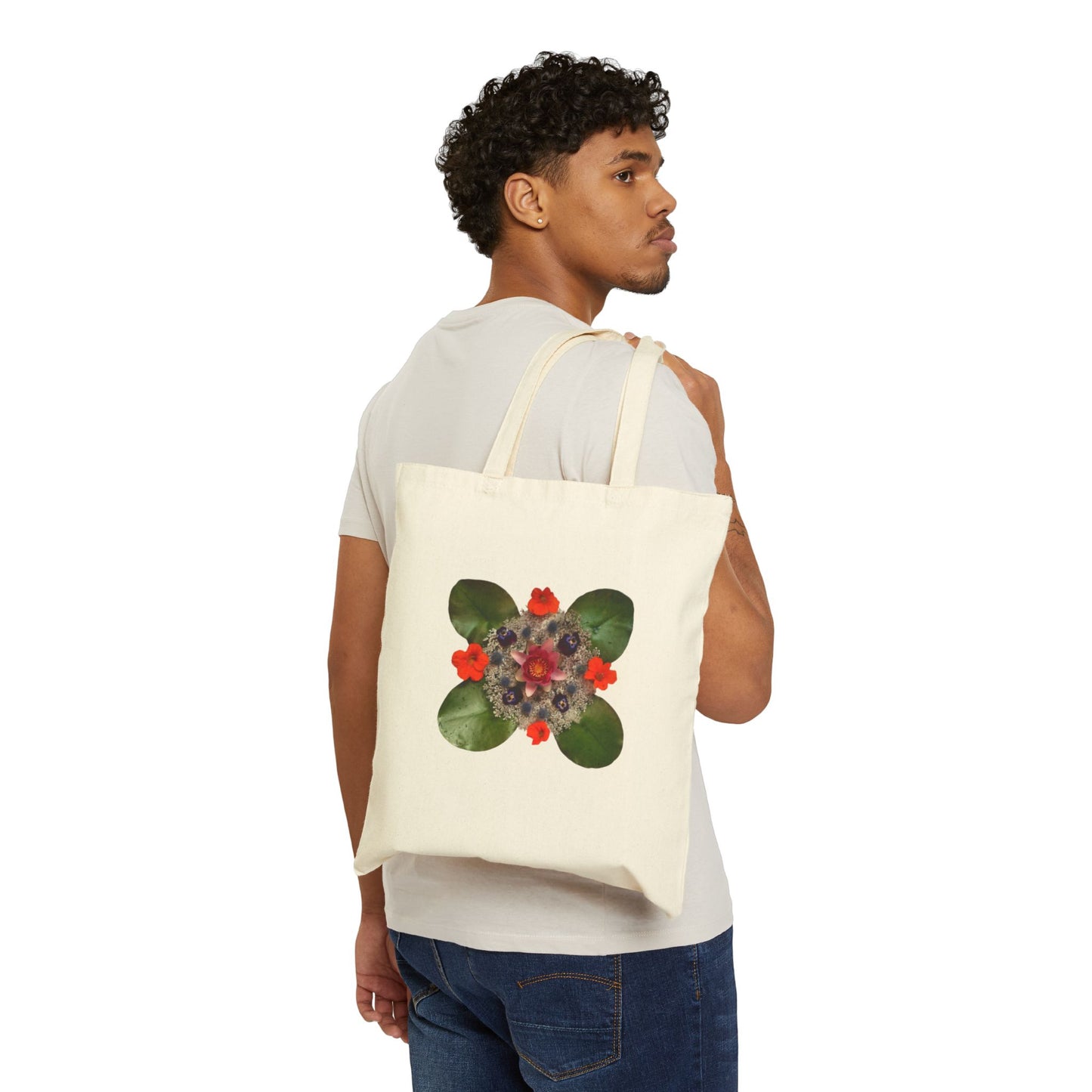 Canvas Tote Bag (Water Lily)