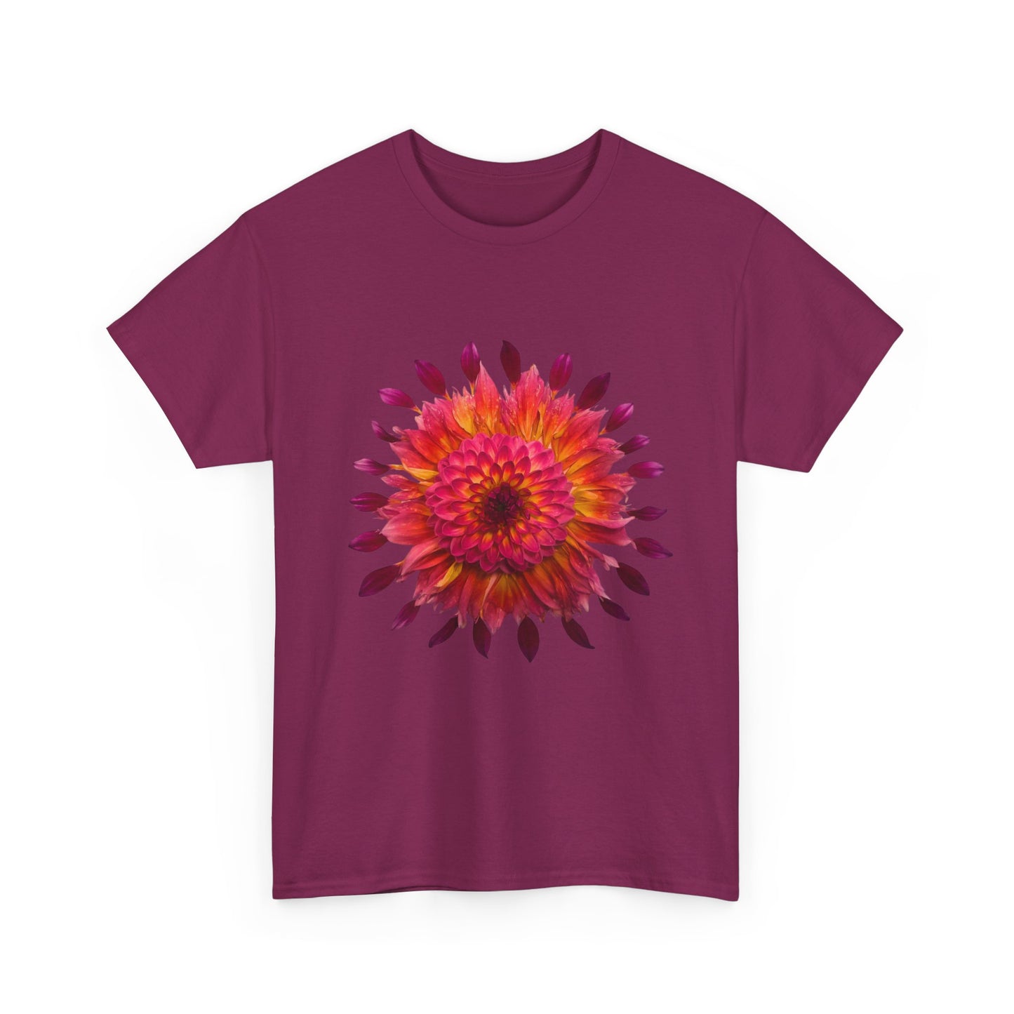 Heavy Cotton T-Shirt (Dahlia Extravaganza)
