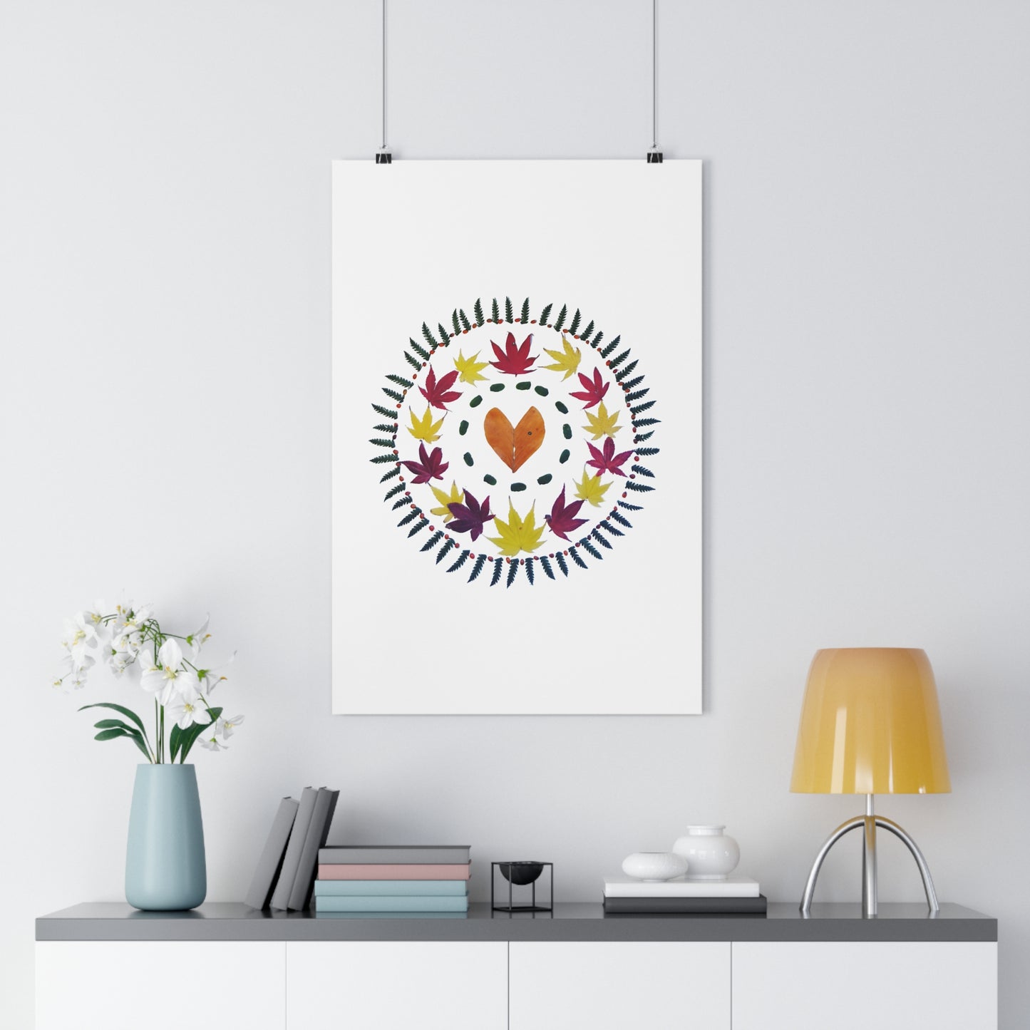 Mandala Poster (Autumn Leaves)