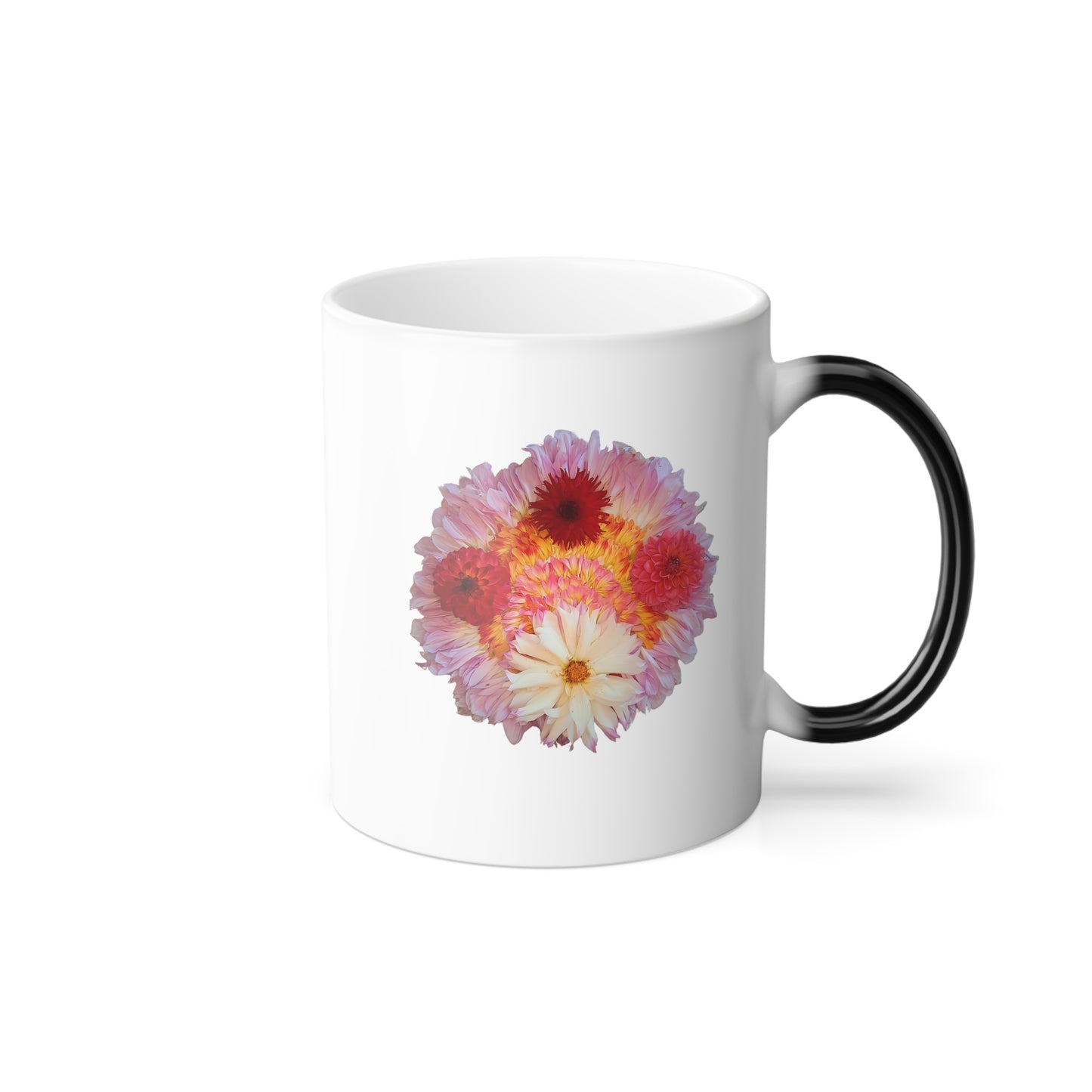 Colour Morphing Mug (Fiery Dahlias)