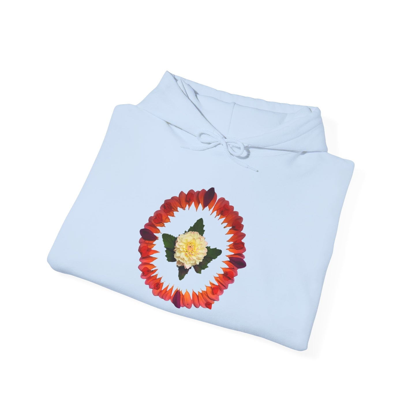Ethically Grown Cotton Hoody (Summer Dahlias)