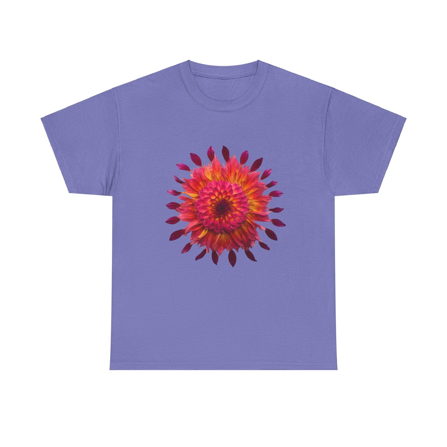 Heavy Cotton T-Shirt (Dahlia Extravaganza)