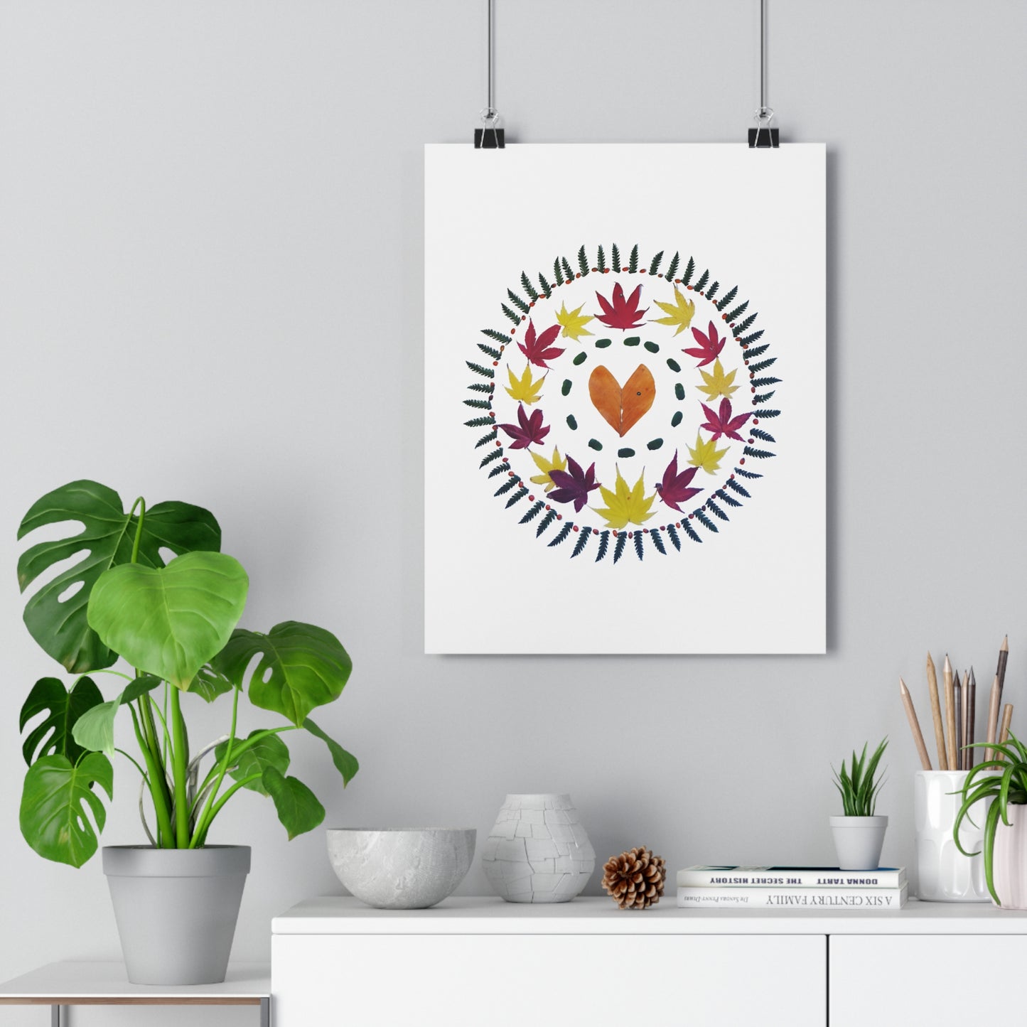 Mandala Poster (Autumn Leaves)