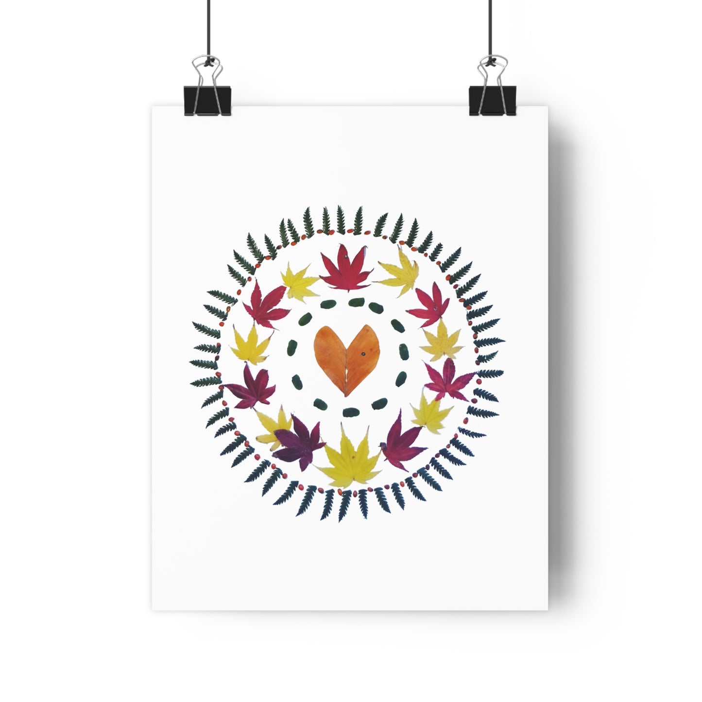 Mandala Poster (Autumn Leaves)