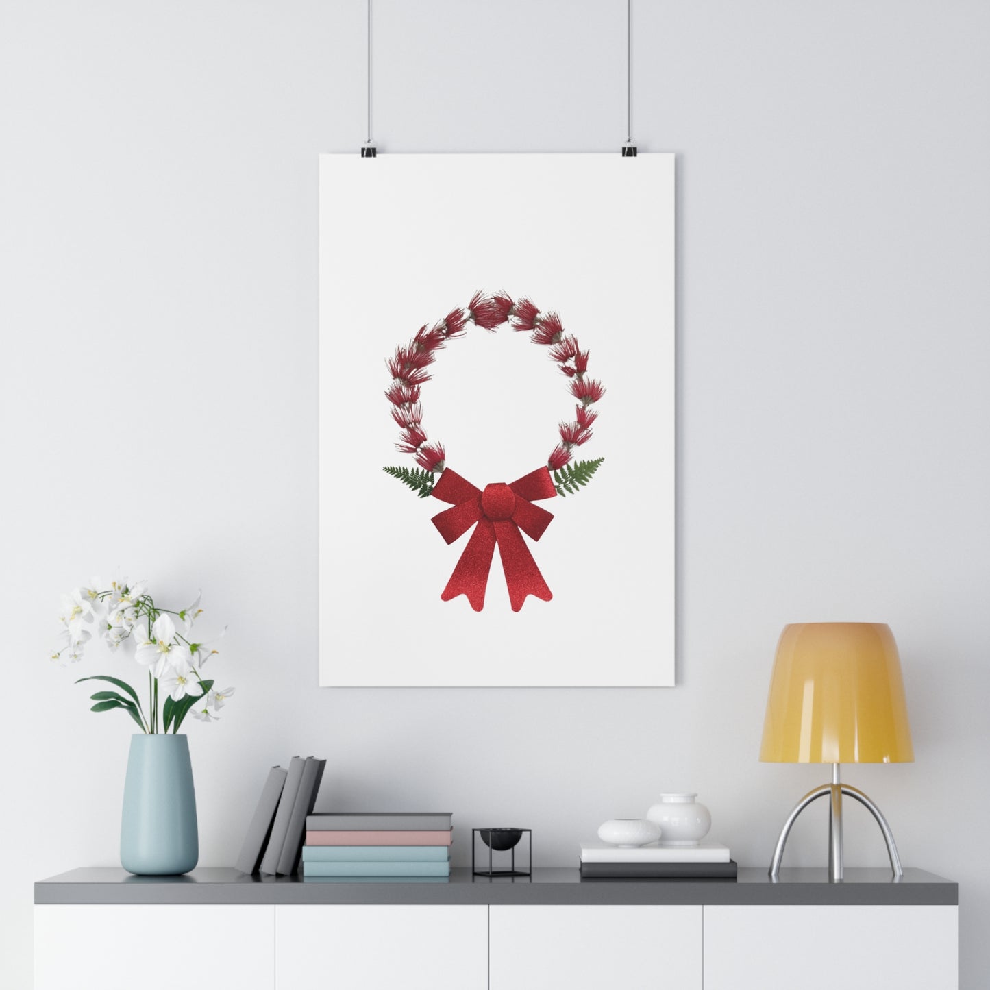 Mandala Poster (Christmas Wreath)