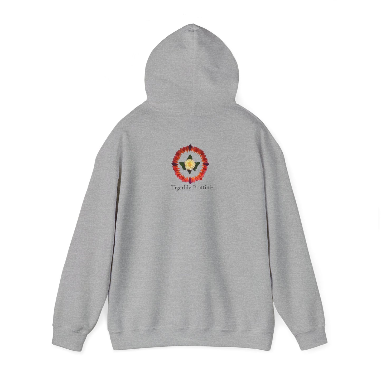 Ethically Grown Cotton Hoody (Summer Dahlias)