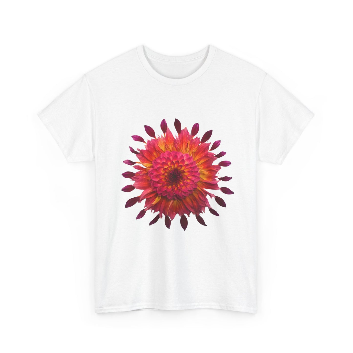 Heavy Cotton T-Shirt (Dahlia Extravaganza)