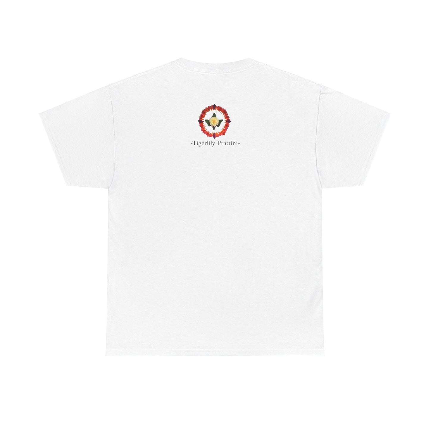 Heavy Cotton T-Shirt (Summer Dahlias)