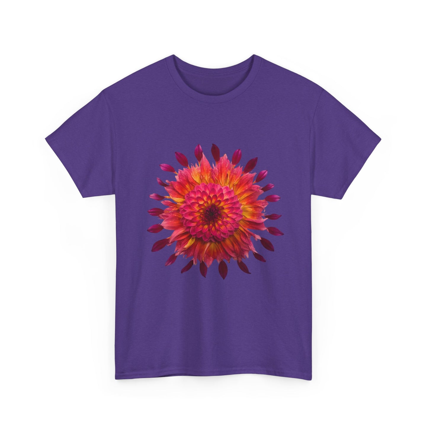 Heavy Cotton T-Shirt (Dahlia Extravaganza)