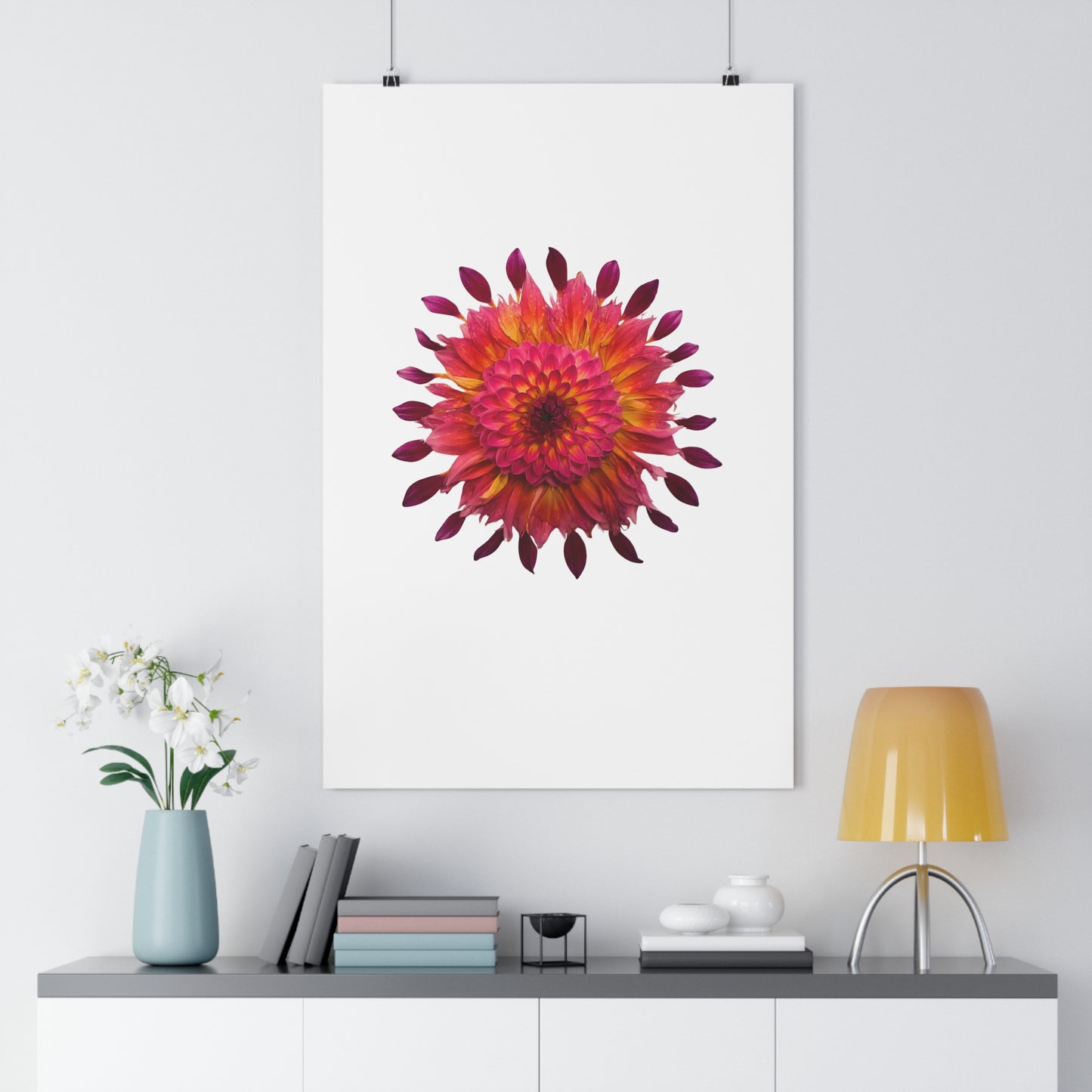 Mandala Poster (Dahlia Extravaganza)